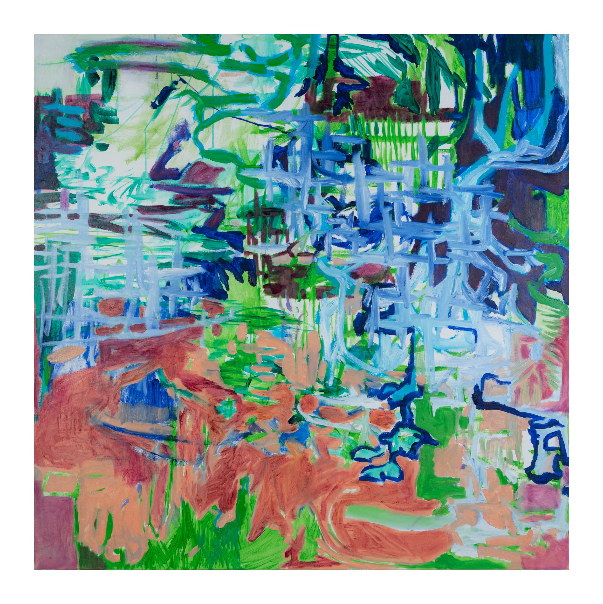 Itchy sweater, oil on canvas, 140 x 140 cm, 2025.