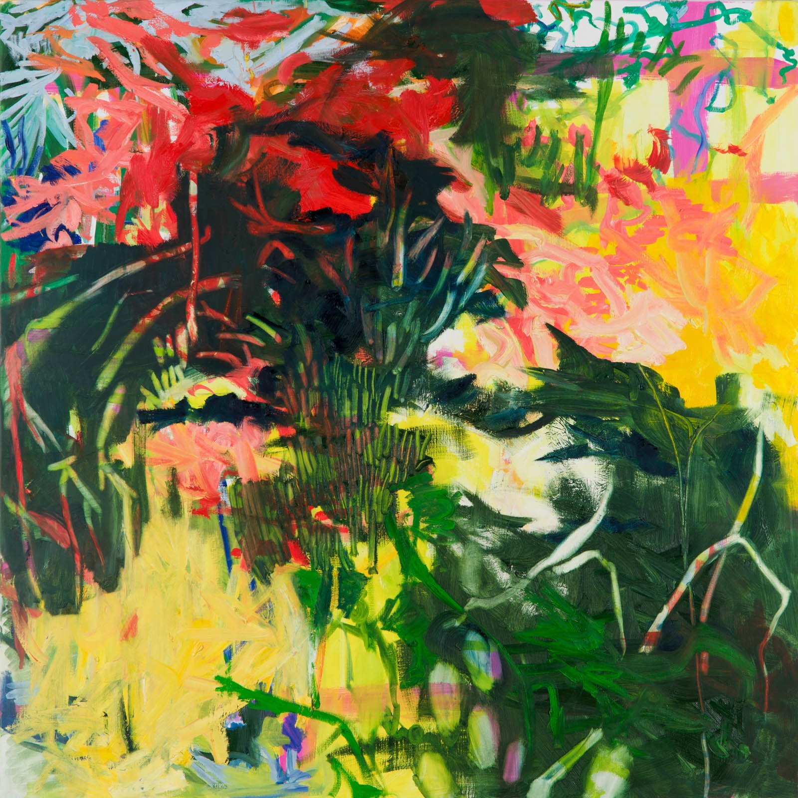Untitled, acryl and oil on canvas, 140x 140 cm, 2021.