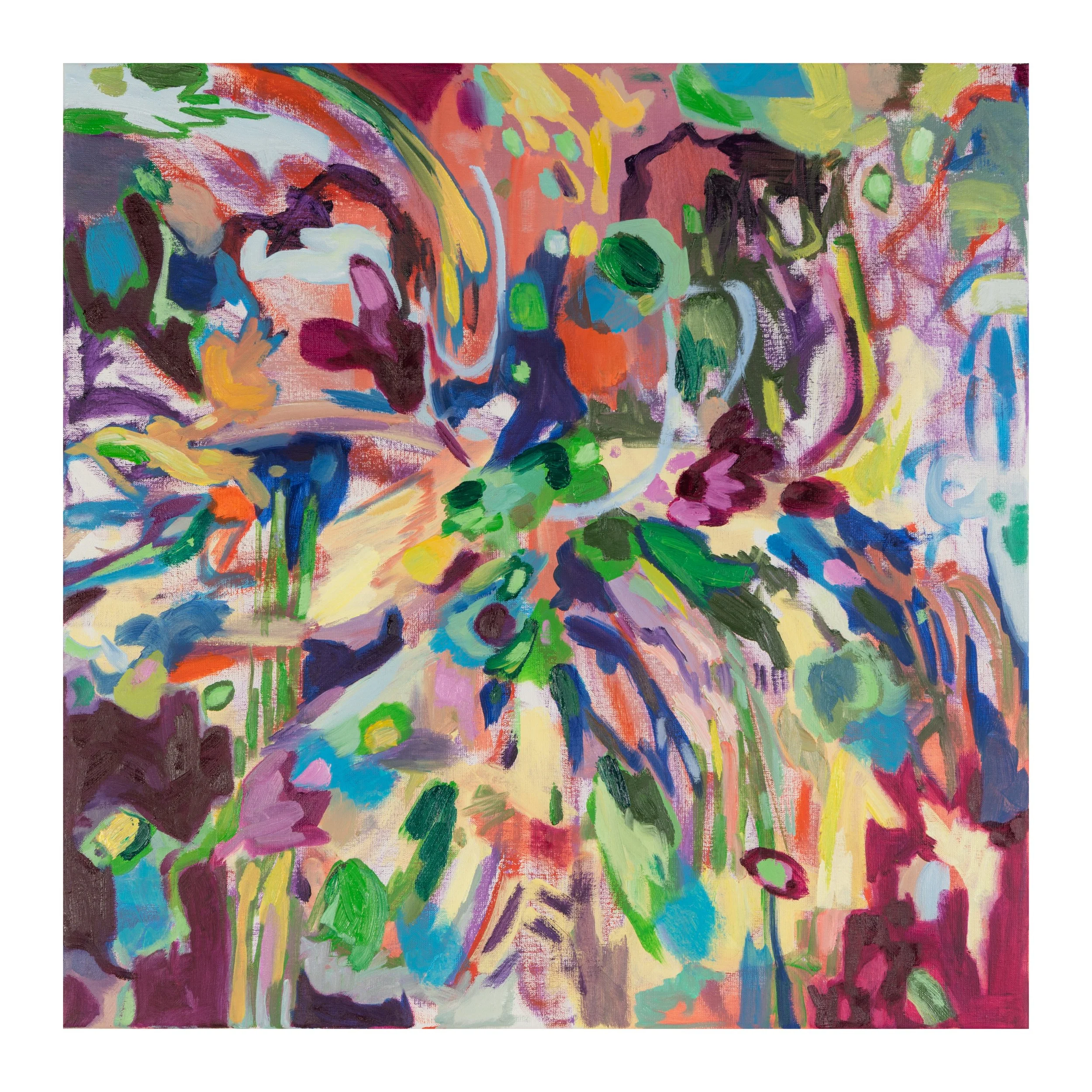 Windswept, oil on canvas, 63 x 63 cm, 2025.