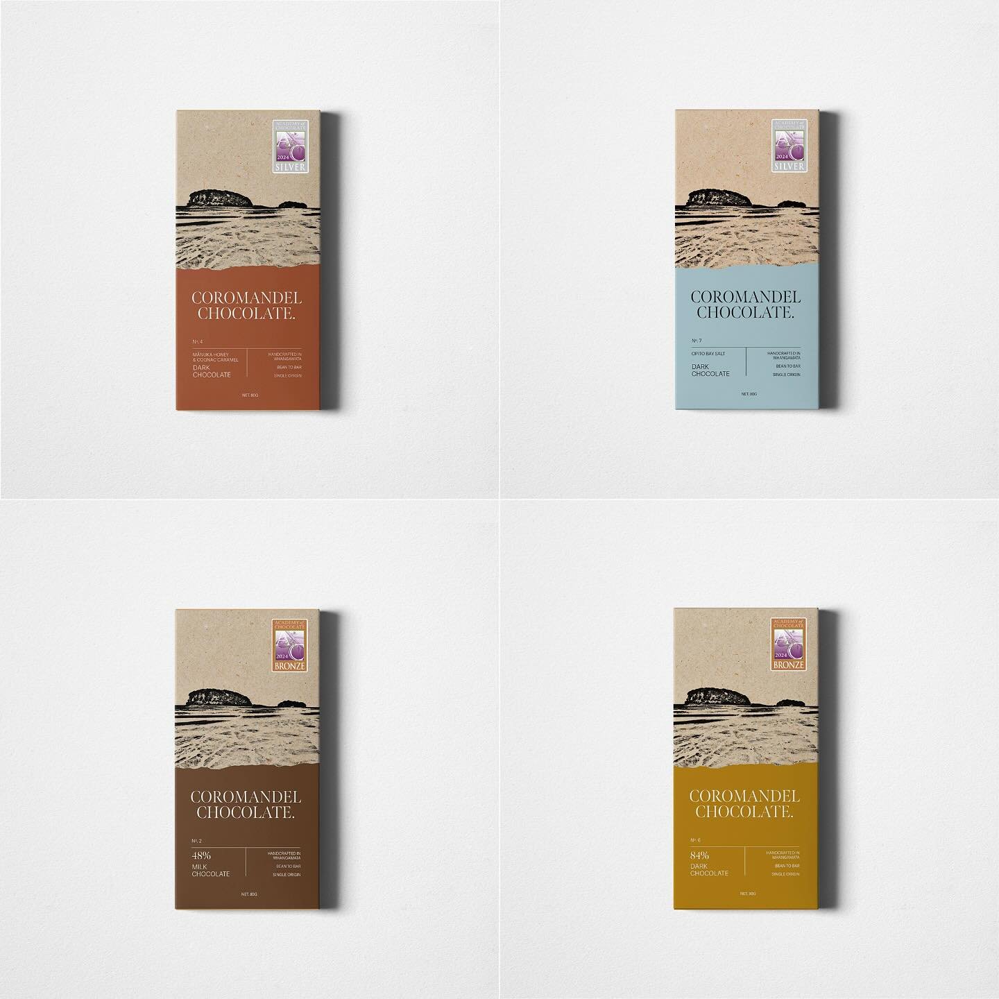 @acadofchocolate international awards winners @coromandelchocolate bars. 
🤎🤩