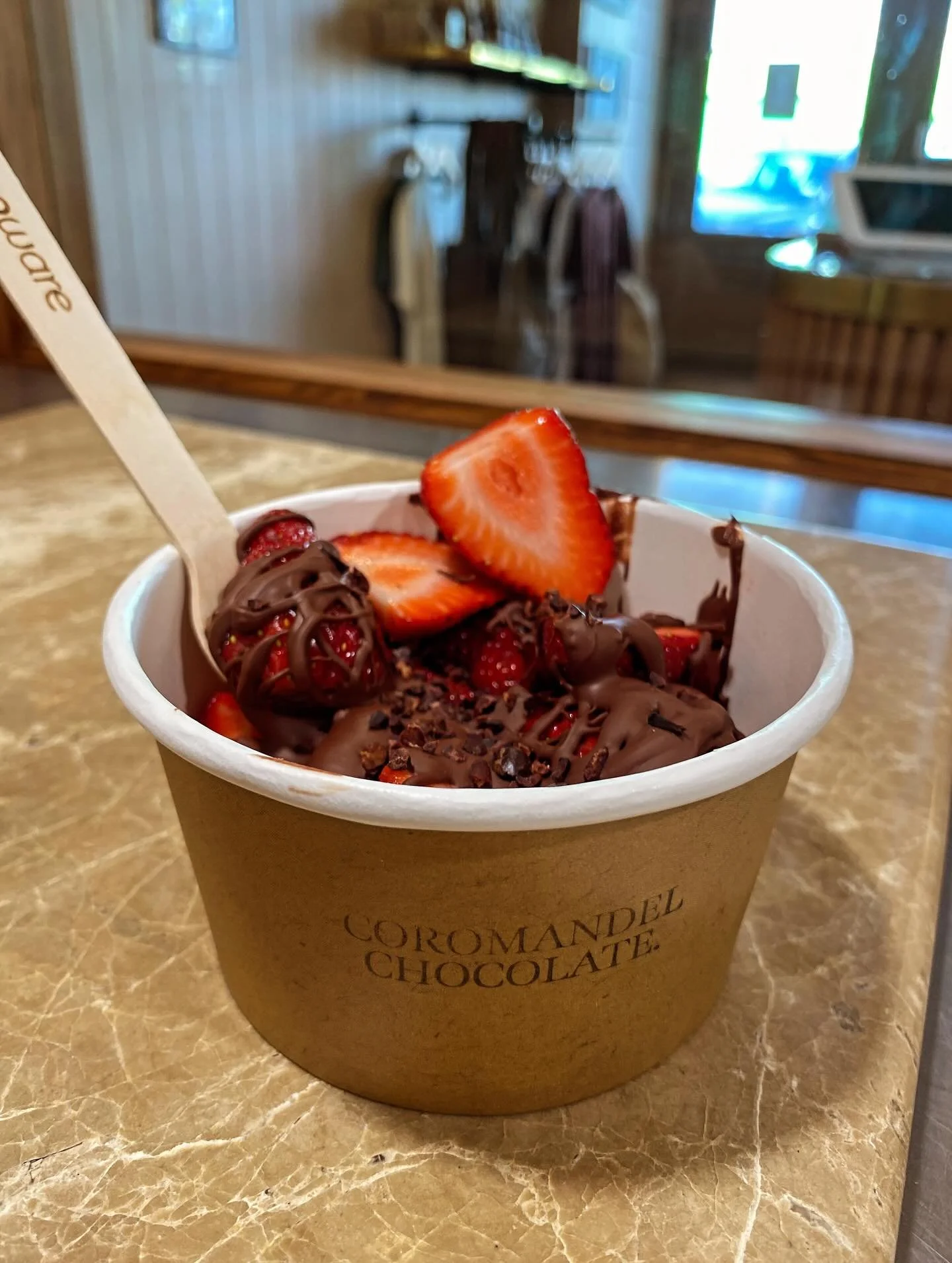 Coromandel chocolate strawberry bowls are back! Freshly picked local strawberries smothered in rich 48% milk chocolate. Your ultimate summer treat!