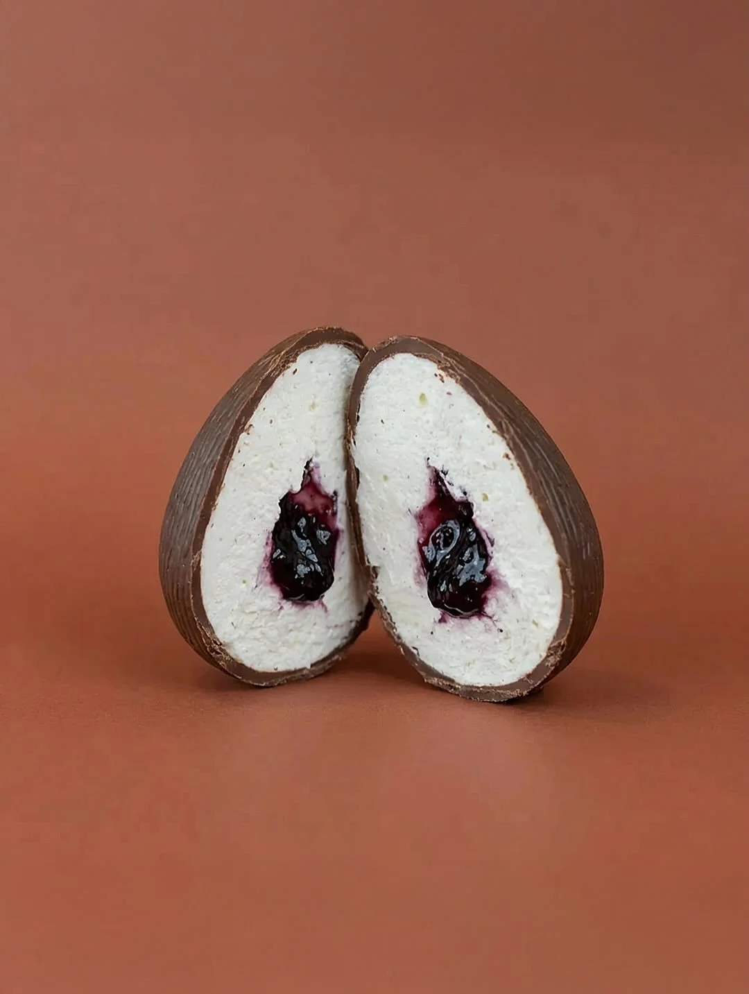 Introducing our Easter 2026 treat: new egg flavor featuring milk or dark chocolate with vanilla mallow and blueberry jelly center. Bean-to-bar perfection and deliciously curated for your delight. Hope you enjoy this new flavor eggs!