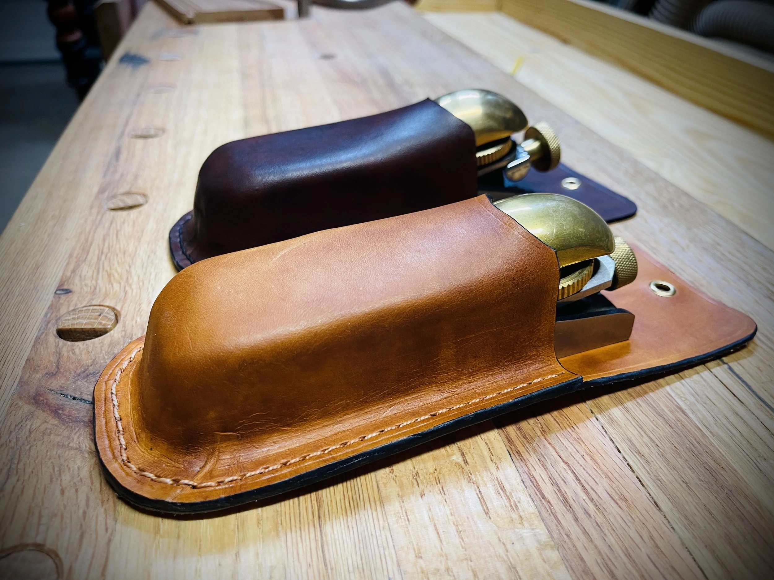 Leather Block Plane Pocket Holster