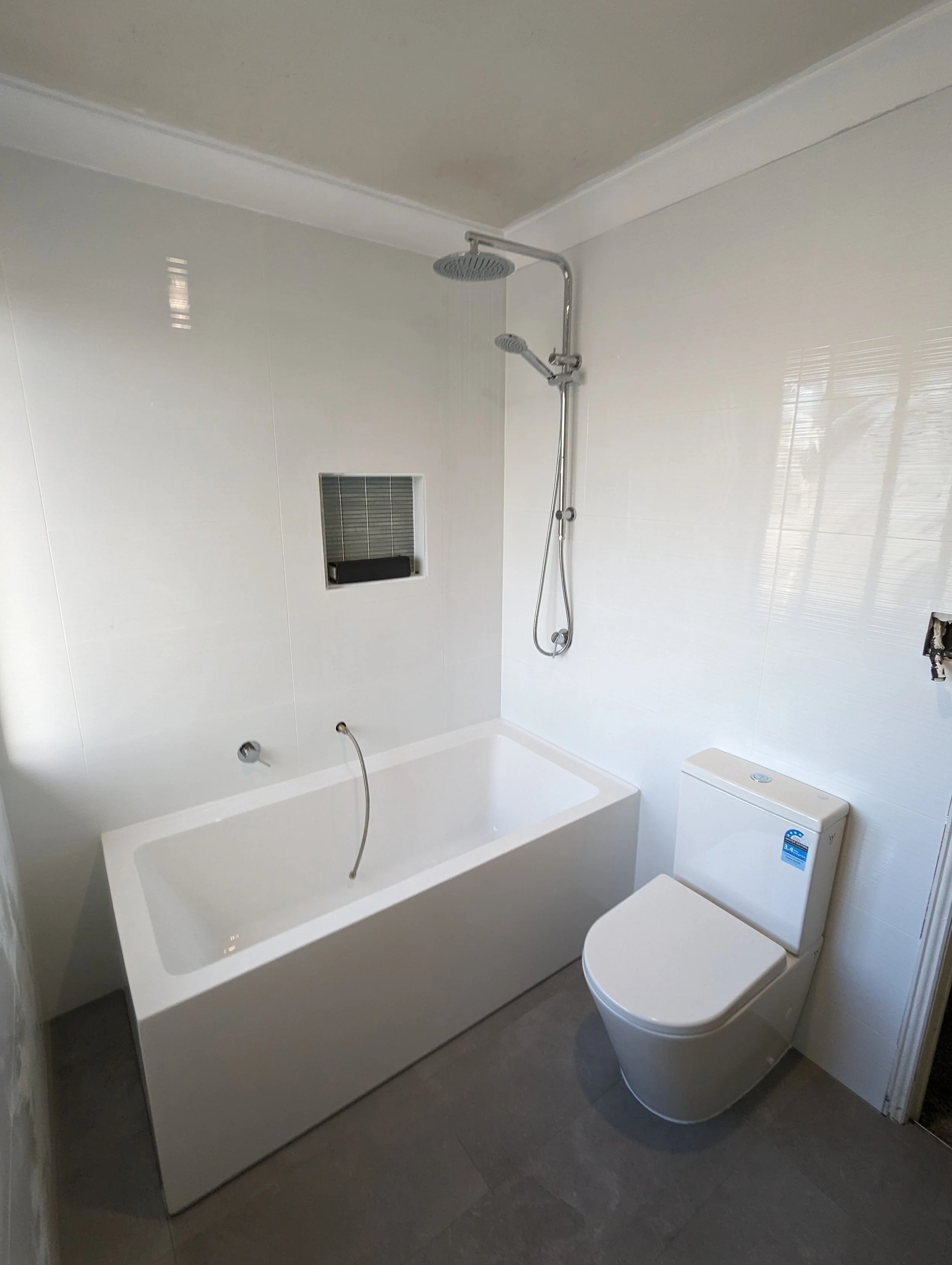 Bathroom Renovation - Bath, Shower, Mixers, Toilet