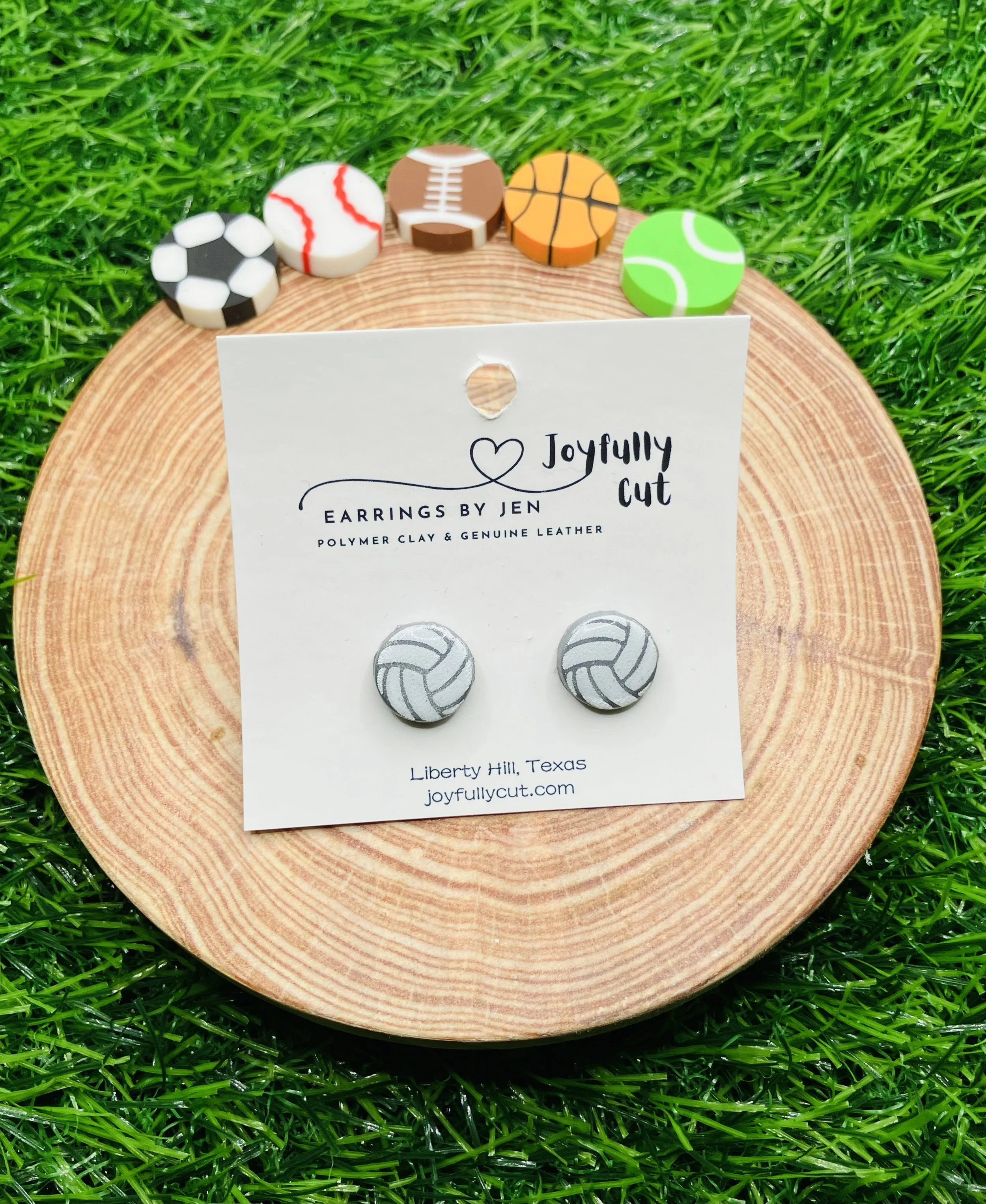 Sport Ball Clay Studs