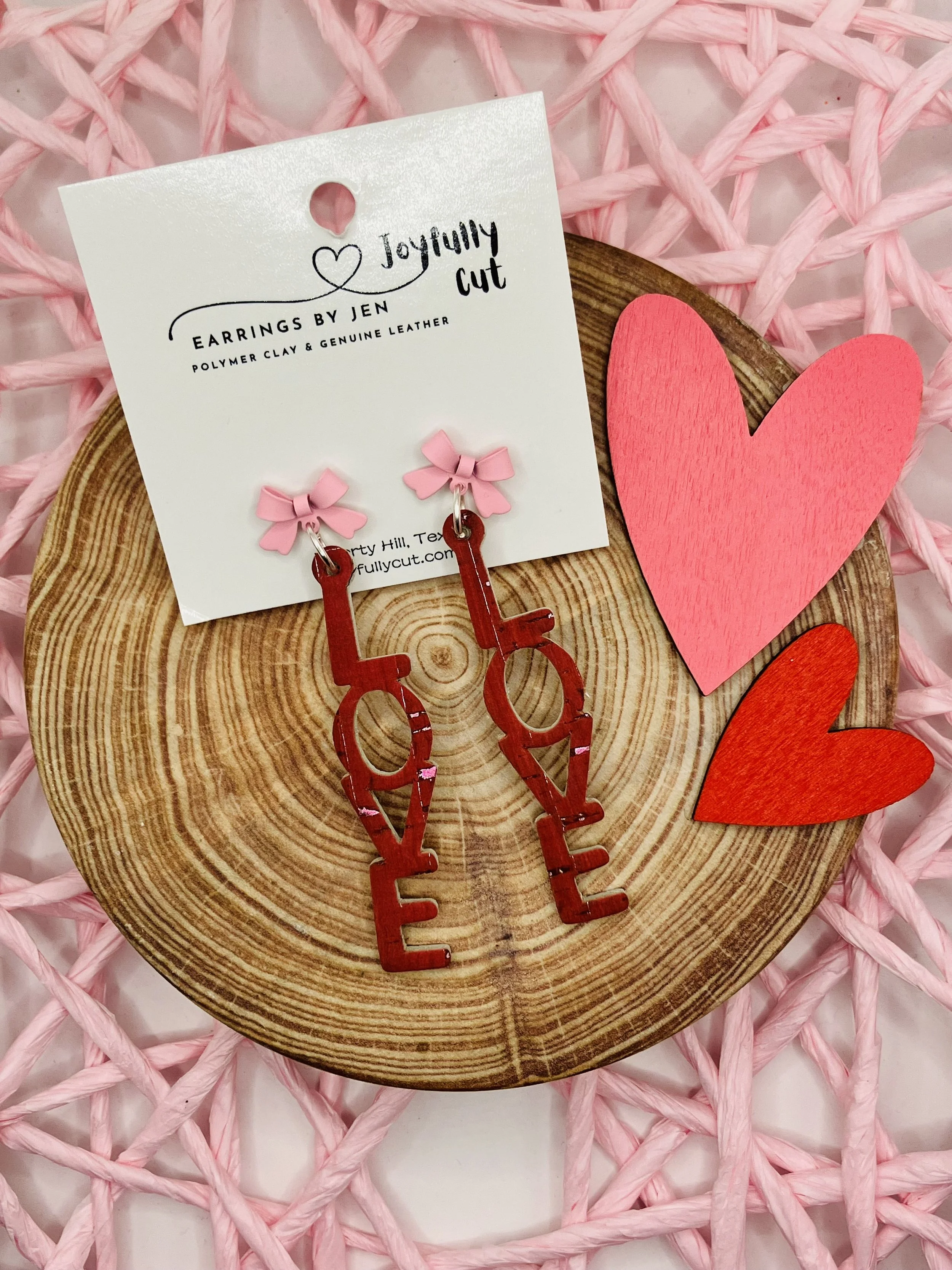 ‘LOVE’ Dangle Earrings