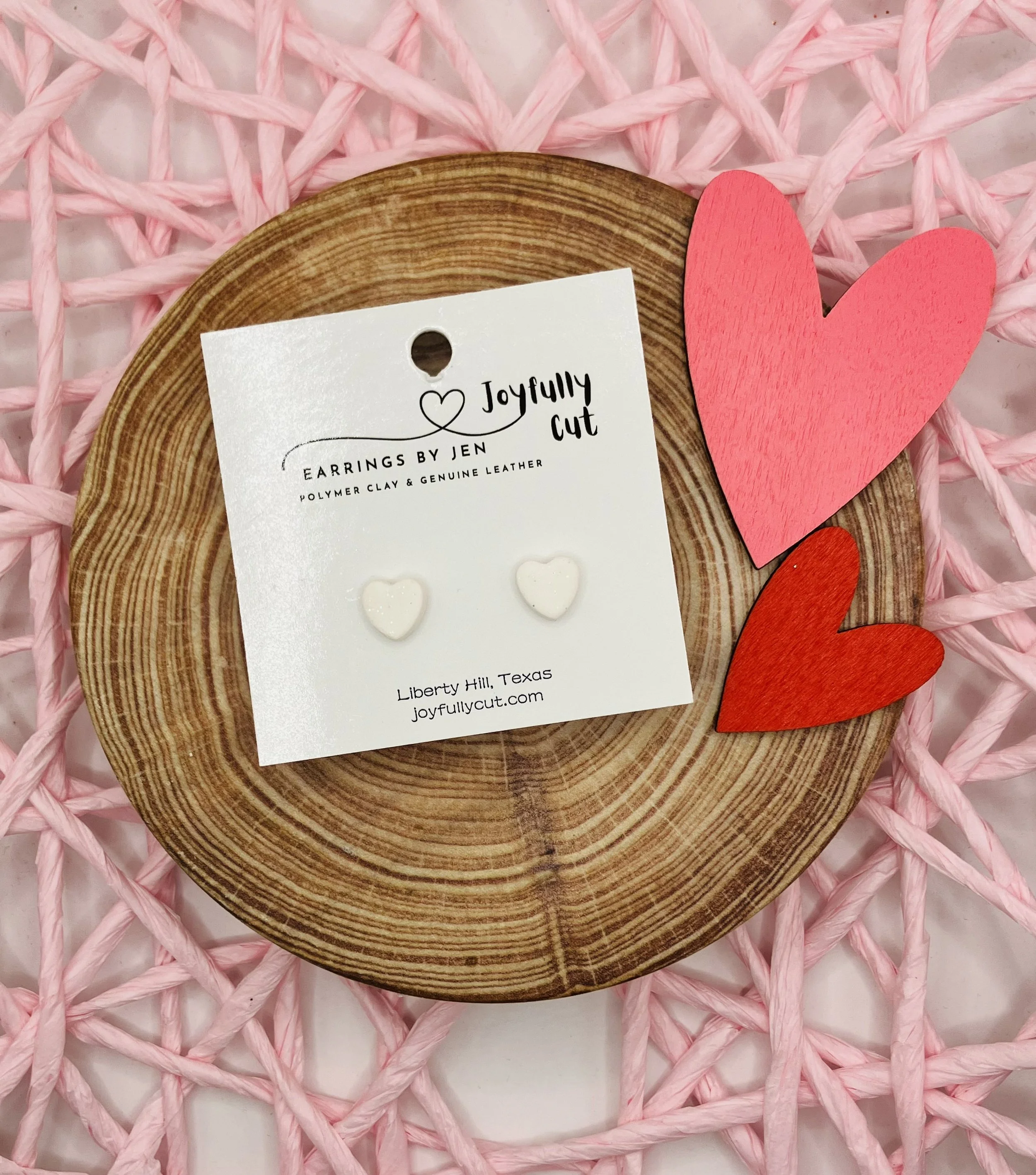 Valentine’s Day Clay Studs