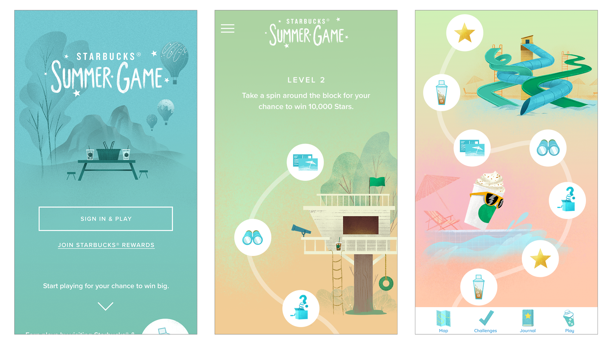 starbucks summer game design layout