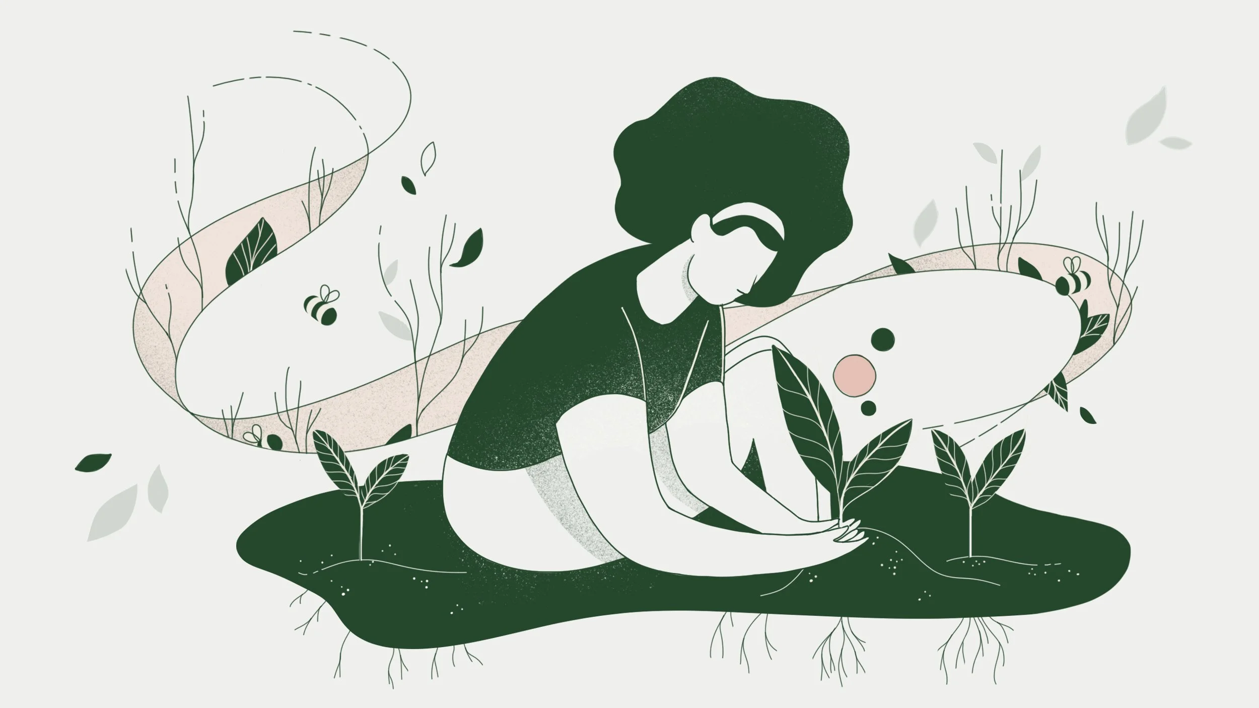 brand illustration sustainability eco-friendly nature