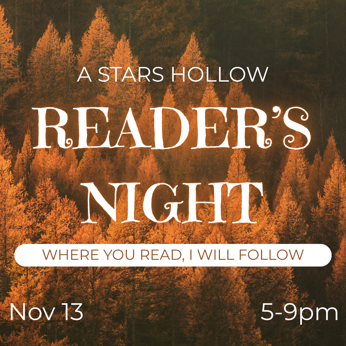Reader's Night: Gilmore Girls