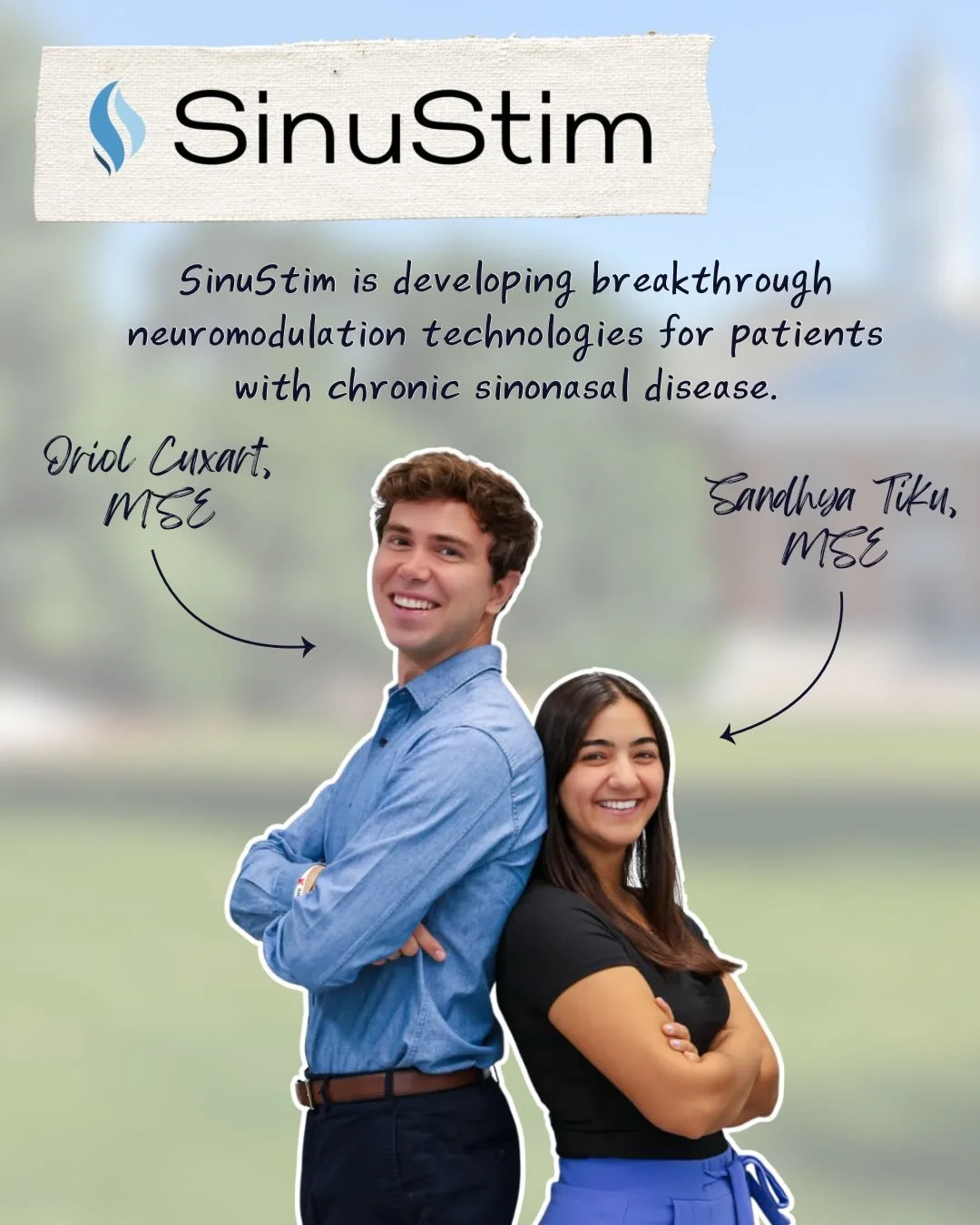 The wait is over! We&rsquo;re proud to announce the three startups we funded last year. Swipe through to meet them ➡️

👃🏻 SinuStim &mdash; neuromodulation technology for patients with chronic sinonasal disease. Founded by Oriol Cuxart, MSE &amp; Sa