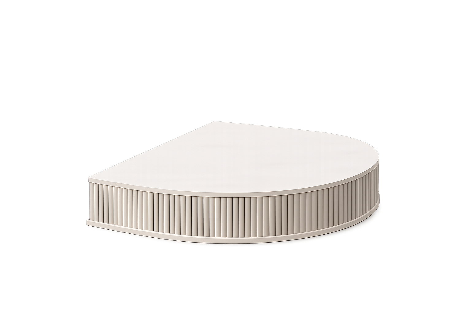 Small Band Fluted Pedestal 