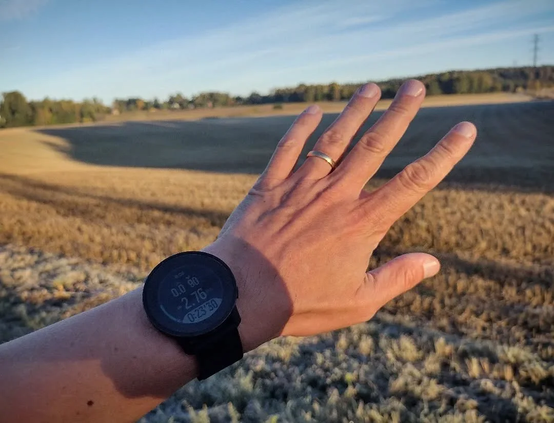 Kun aikataulu ja s&auml;&auml; sallii, yhdist&auml;n virityskeikkoihin hy&ouml;tyliikuntaa. T&auml;n&auml;&auml;n kertyy 13km k&auml;vely&auml; hienoissa maisemissa ja virkist&auml;v&auml;ss&auml; aamus&auml;&auml;ss&auml;. Ty&ouml;kenkien sijaan len