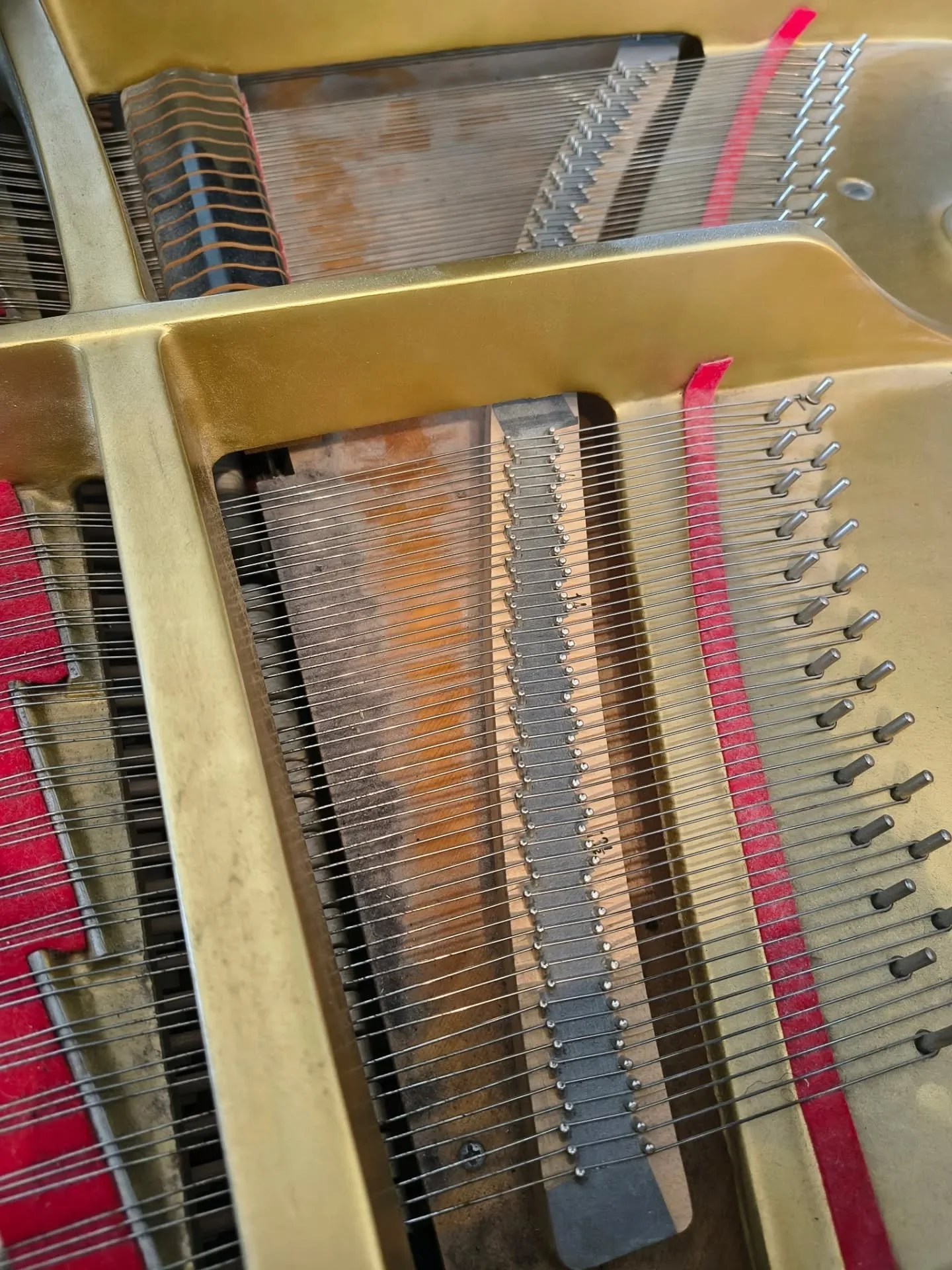 Piano voi olla melkoinen p&ouml;lysy&ouml;pp&ouml;, eik&auml; puhdistaminen etenk&auml;&auml;n kielien alta onnistu tavanomaisilla siivousv&auml;lineill&auml;. Pianonviritt&auml;j&auml; auttaa ilomielin! 🙂👍 T&auml;ss&auml; pikak&auml;sittely 40 vuo