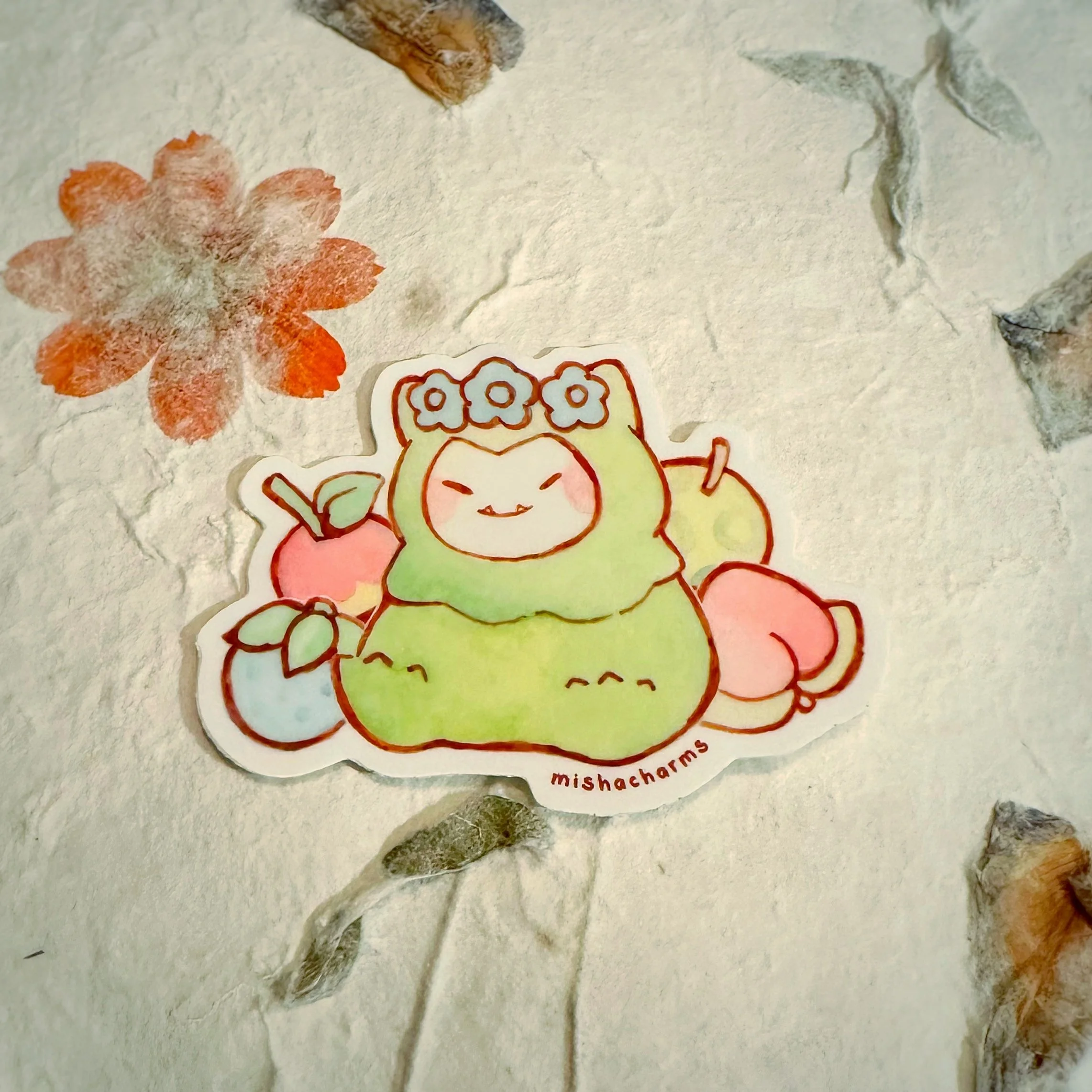 moss die cut sticker