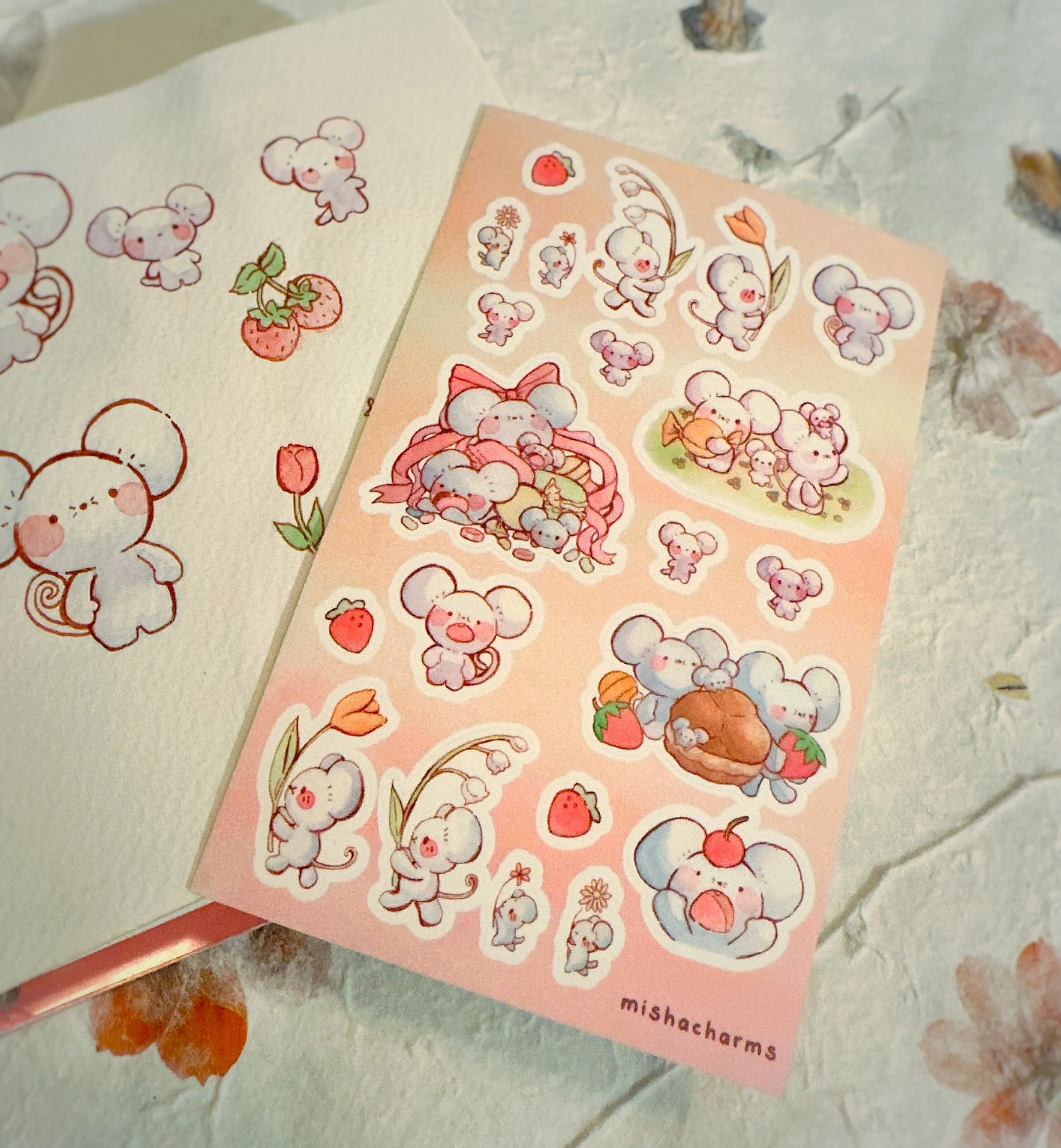 little maus sticker sheet A