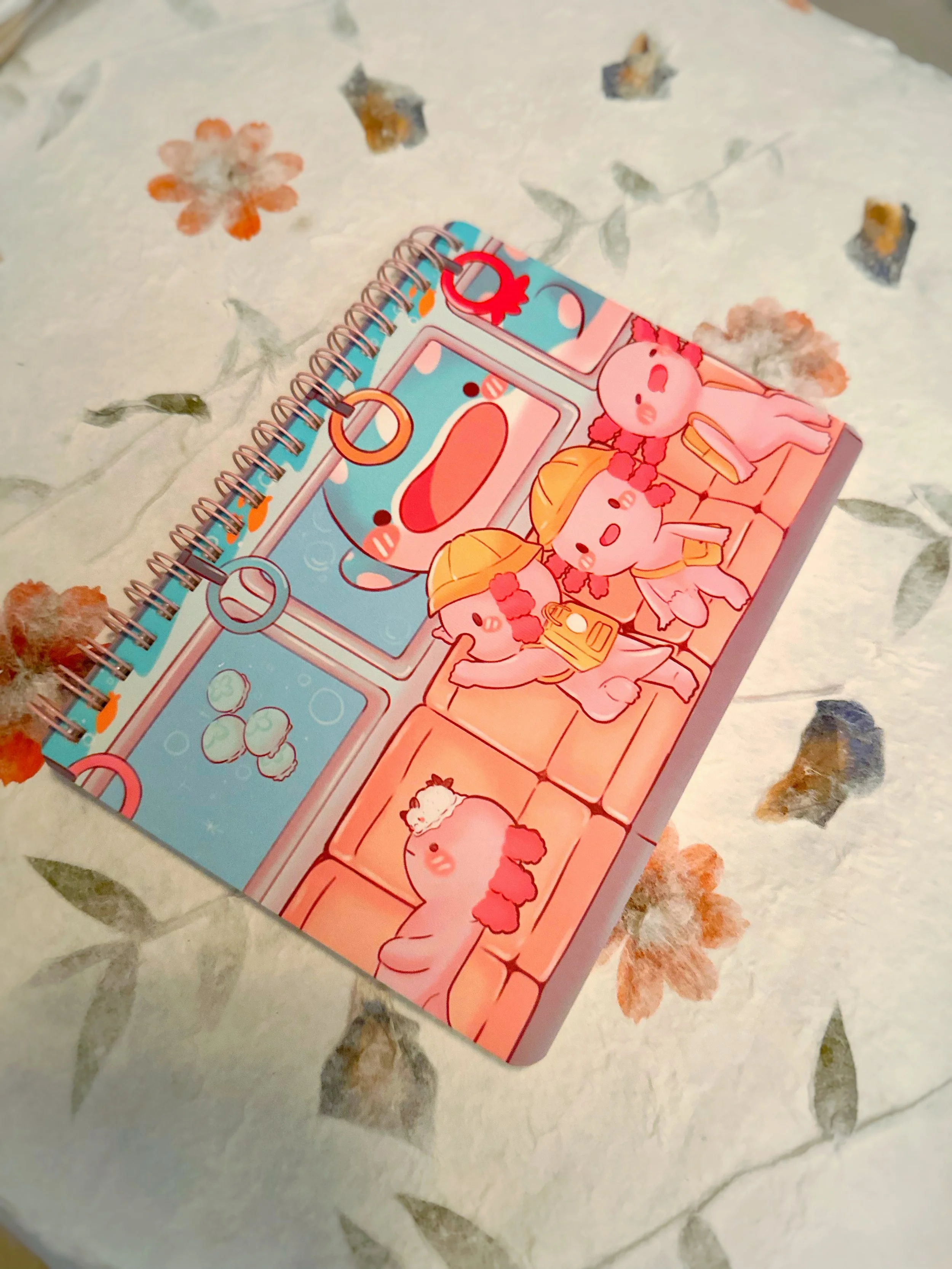 axolotl train reusable sticker book