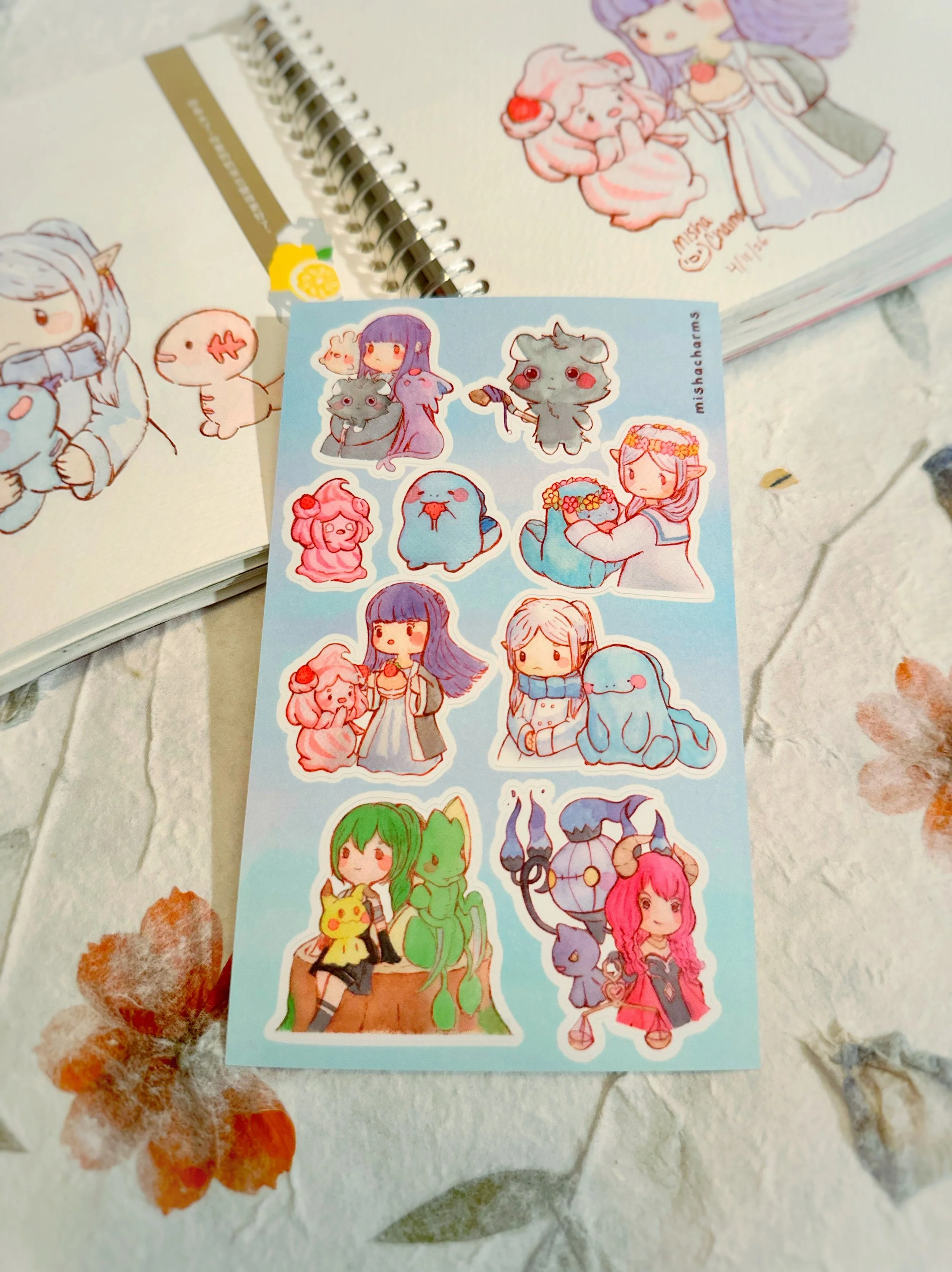 beyond the journey's partners sticker sheet B