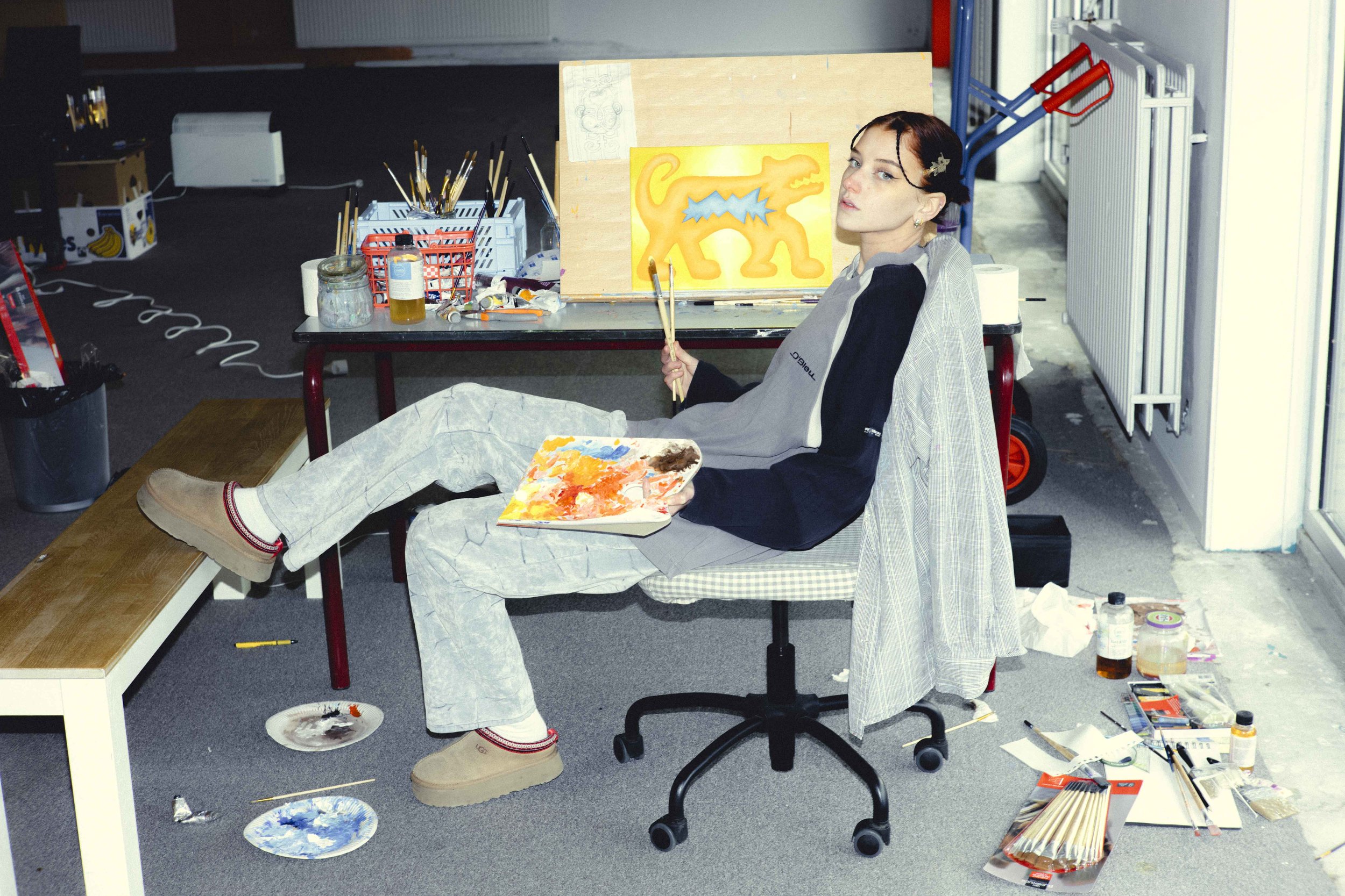 Illustration artist Susanne de Visser at het studio