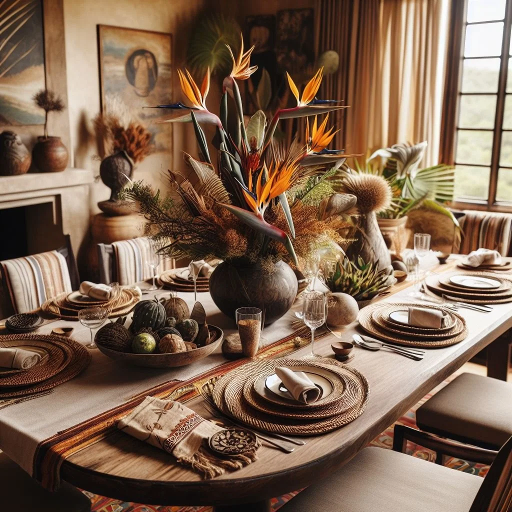 Kenyan Holiday Tablescape