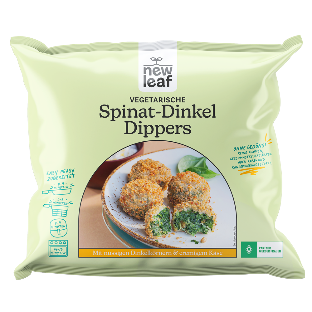 new leaf – vegetarische TK-Produkte – super lecker und easy peasy zubereitet