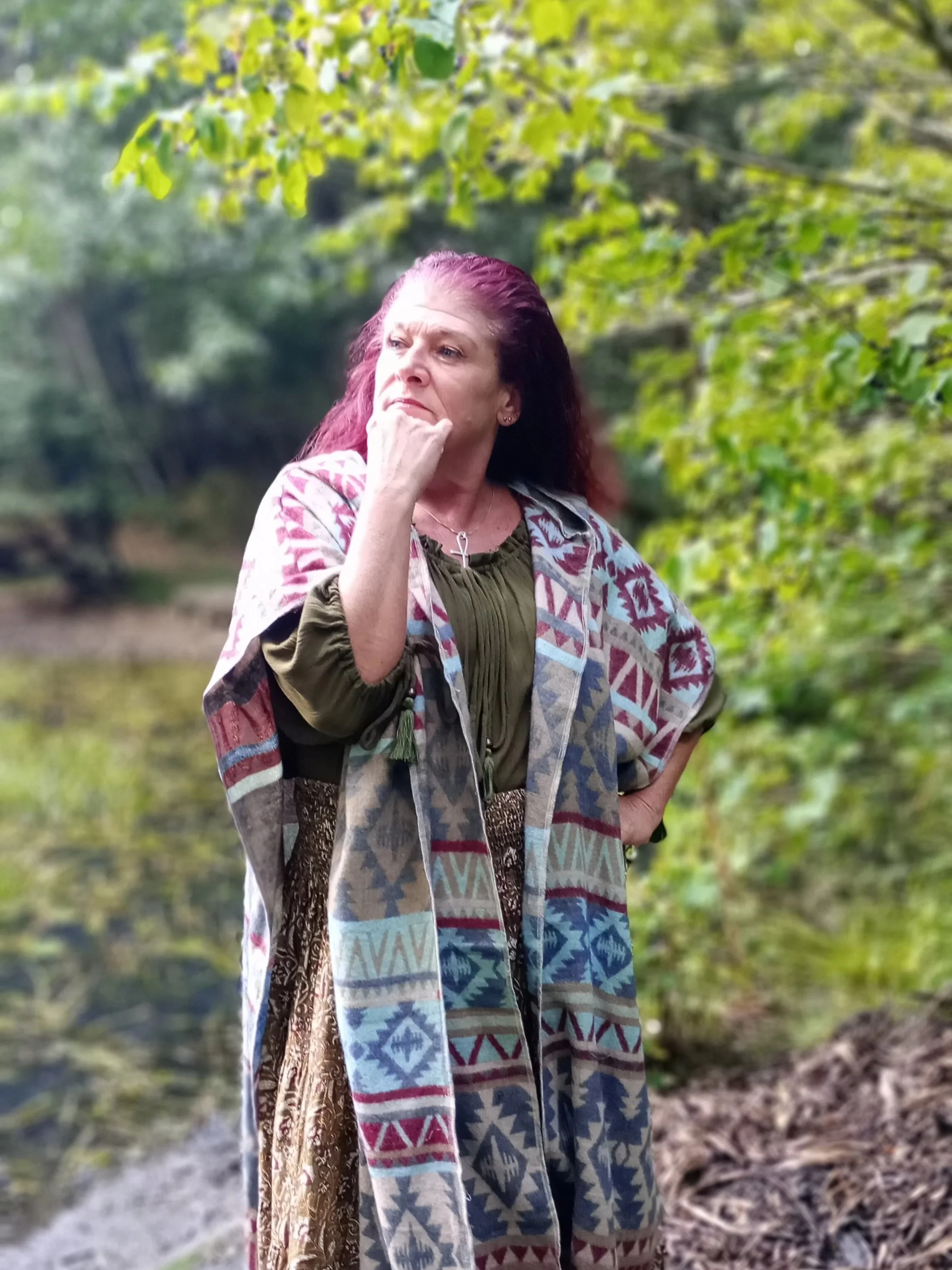 Hooded Ruana Wrap ~ Pixie Dust