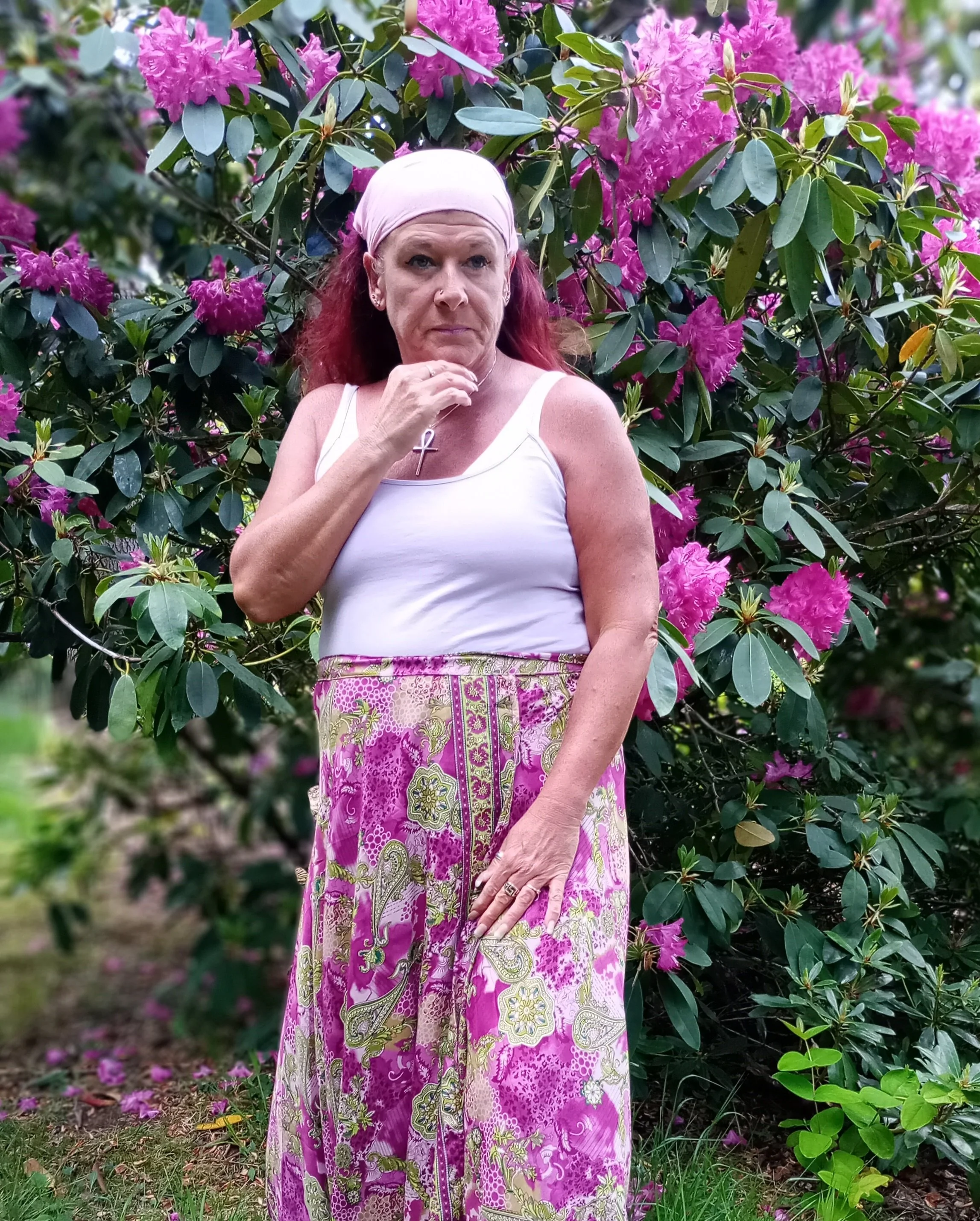 Maxi Wrap Skirt ~ Summer Garden