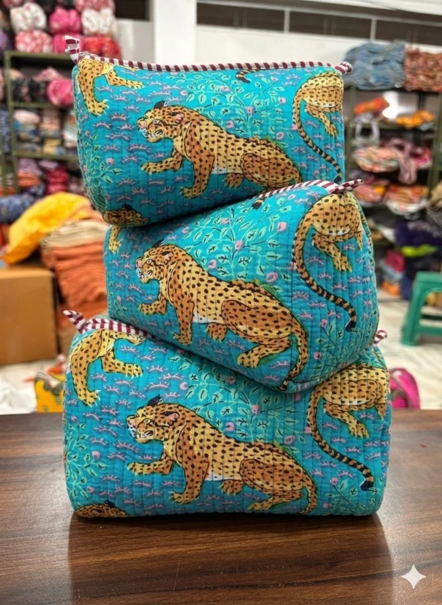 Kantha Cosmetic Bag Trio ~ Various