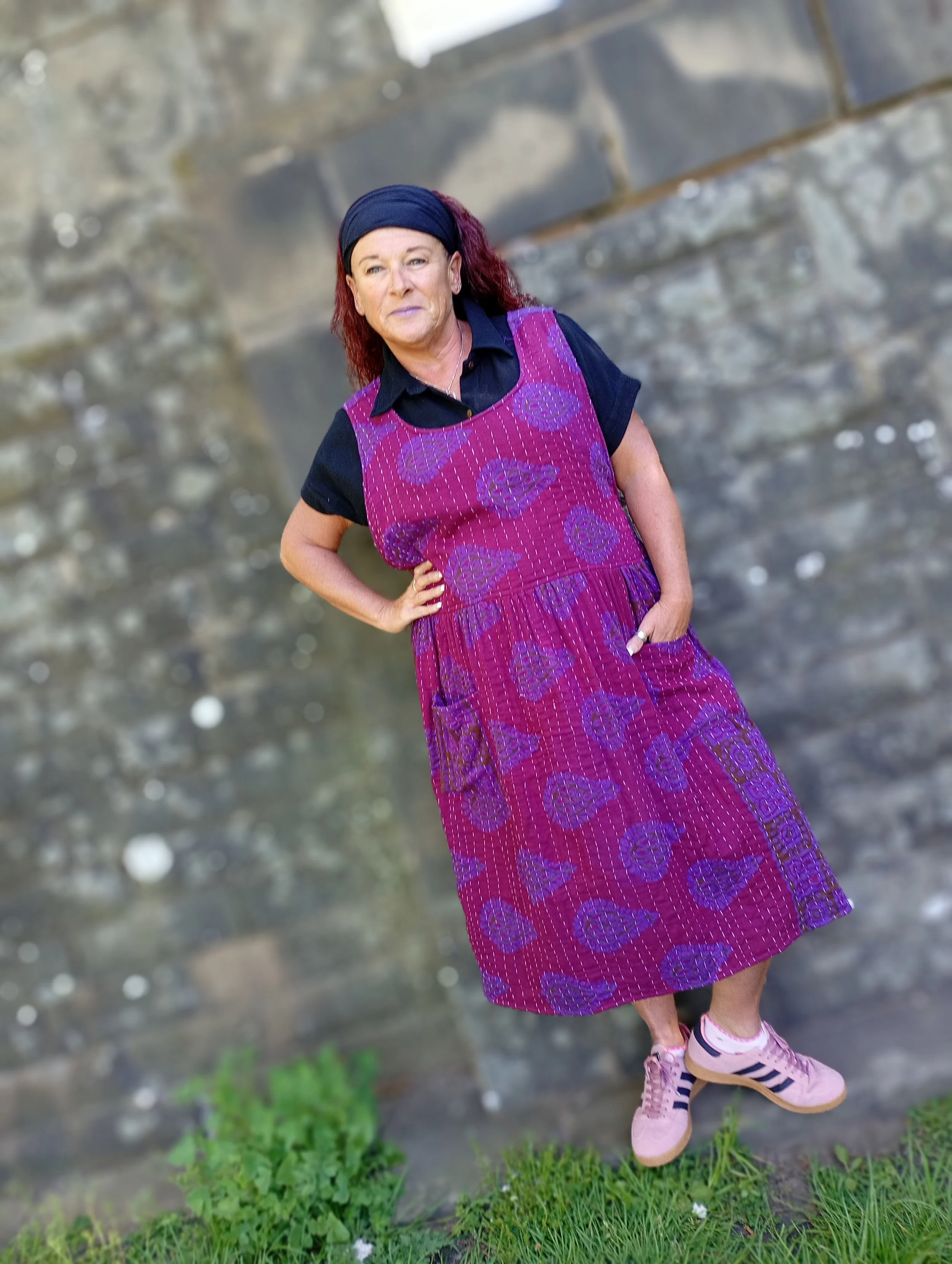 Kantha Open Pinafore SIZE LXL