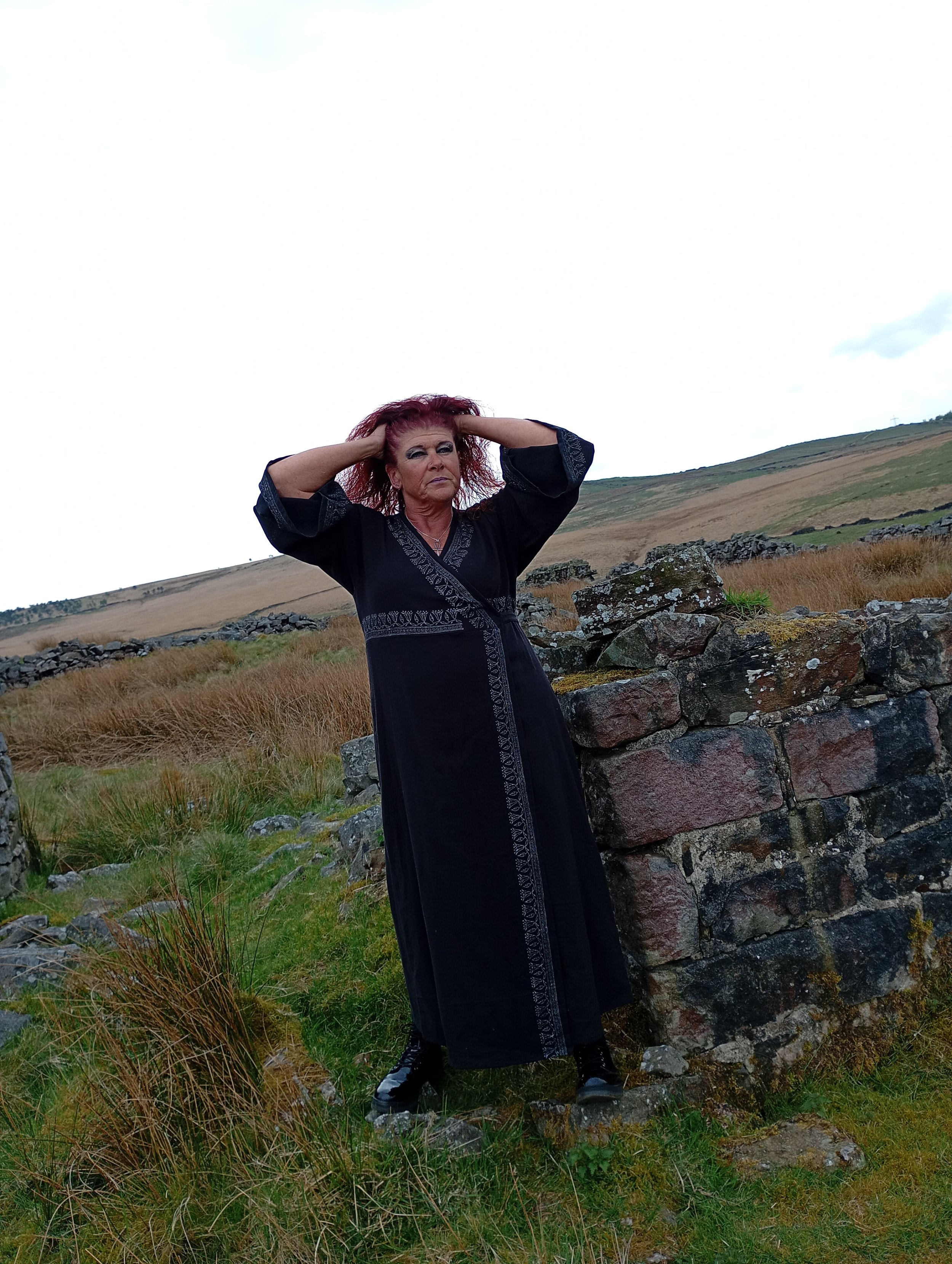 Lotus Wrap Dress ~ Deepest Black