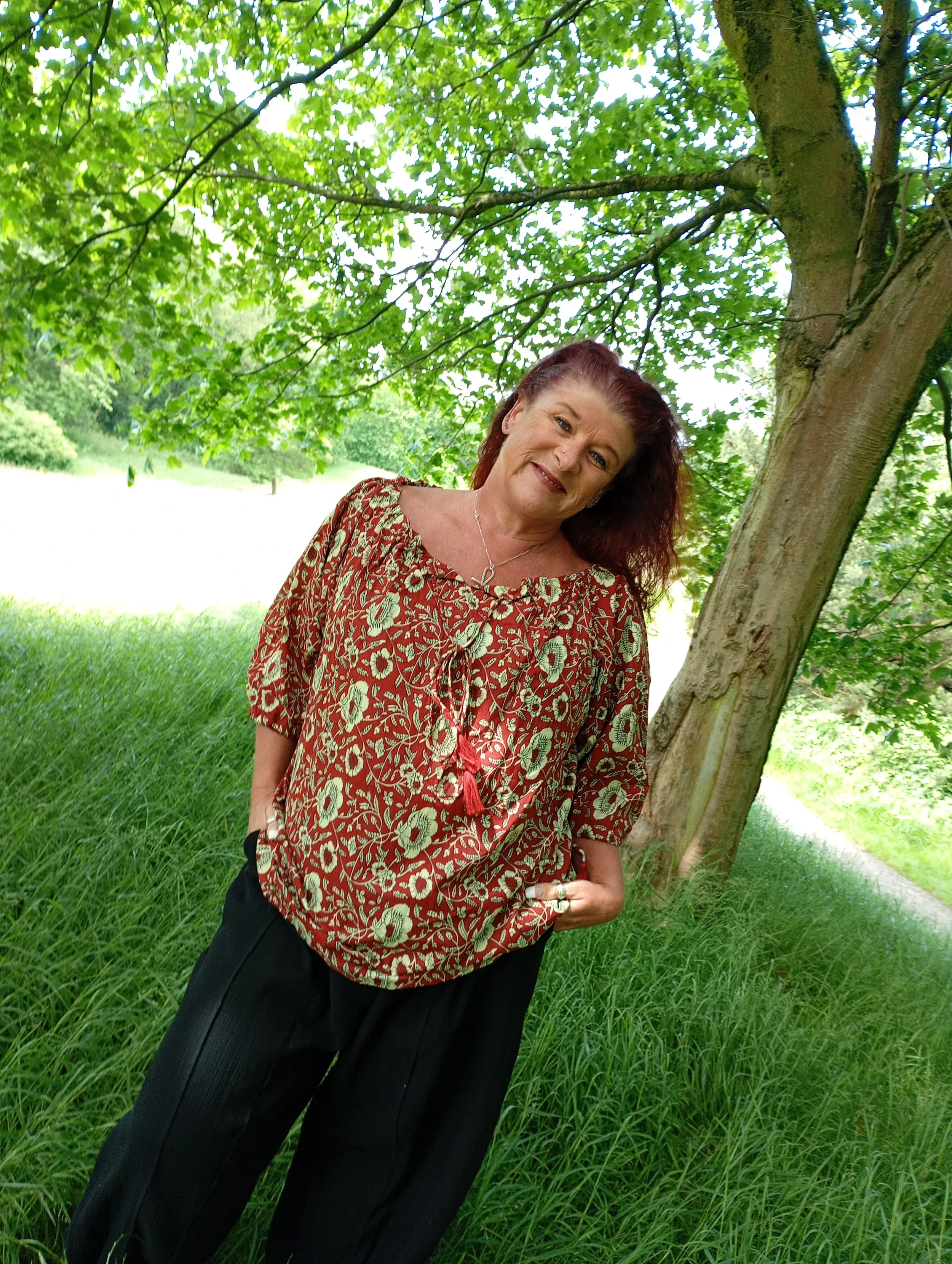 Alice Blouse ~ Red Poppy