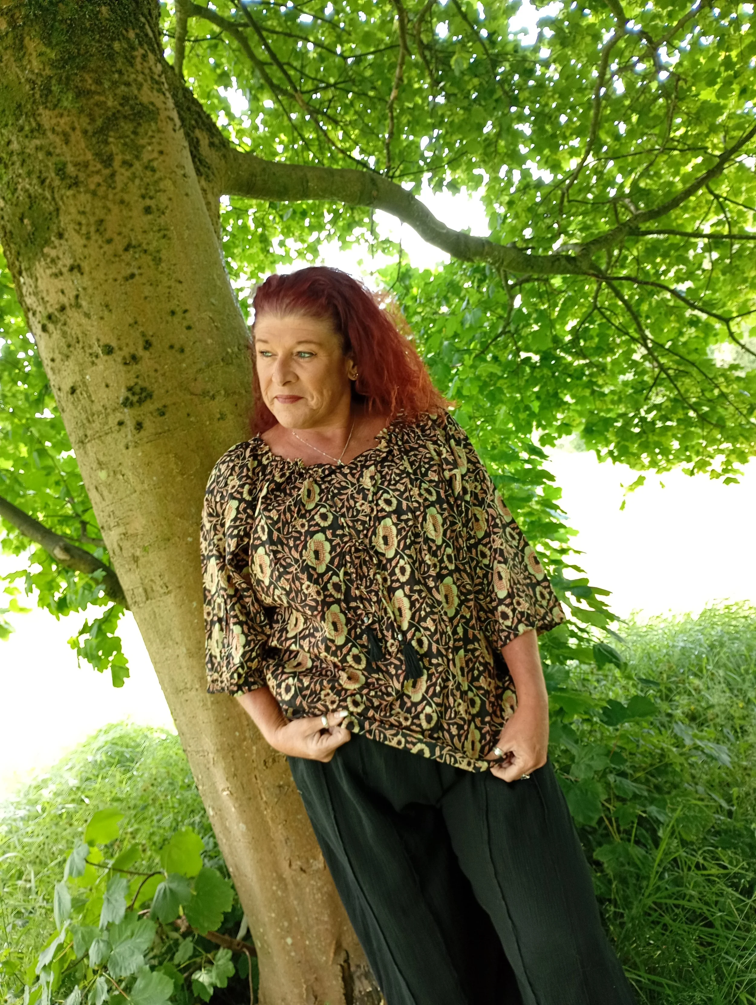 Alice Blouse ~ Black Poppy