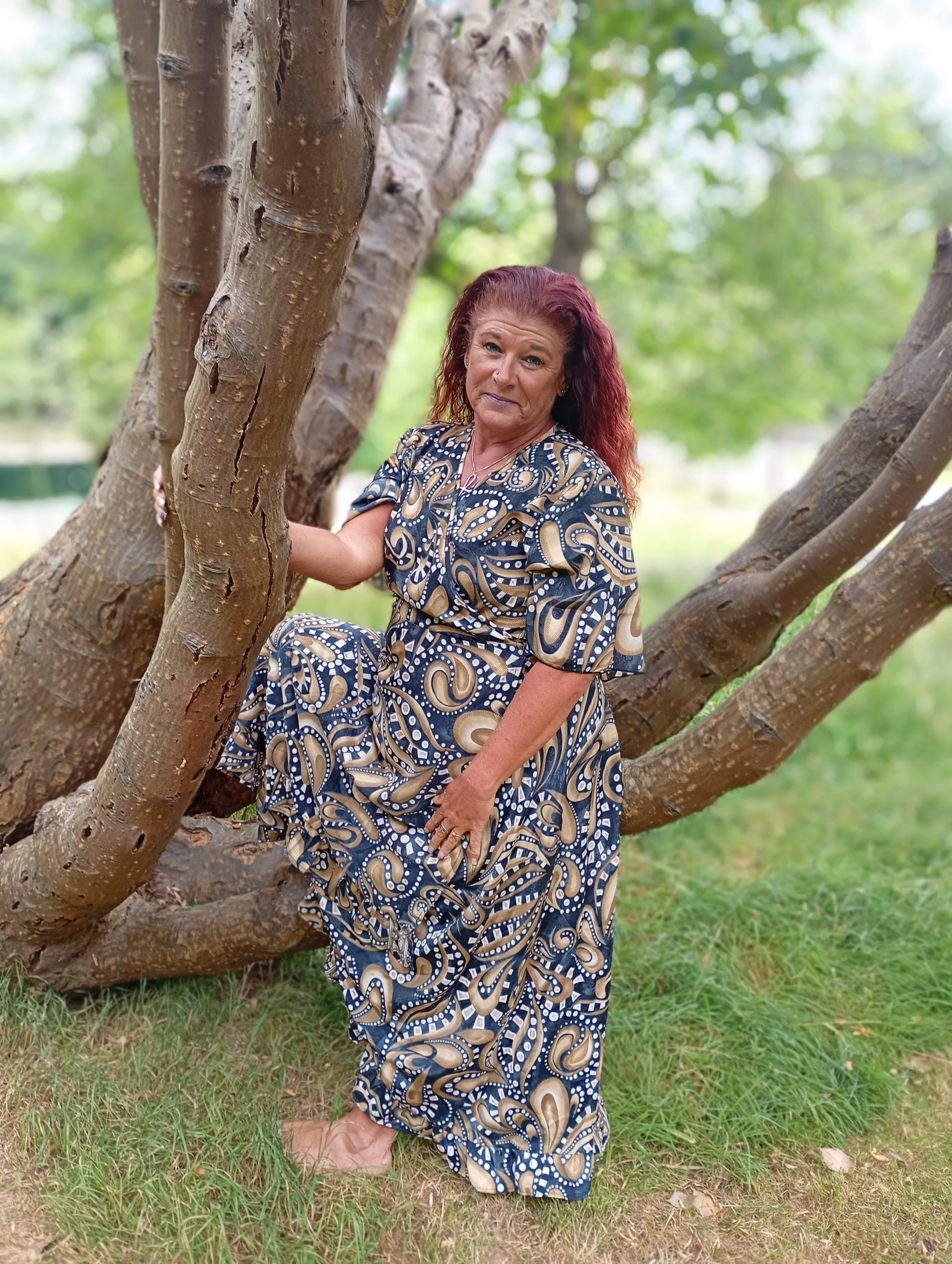 Timeless Wrap Dress ~ Mystic