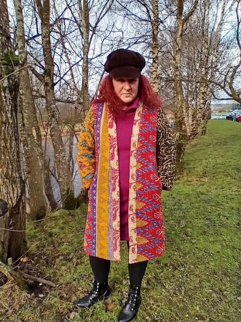 Vintage Kantha Patchwork Coat size M/L