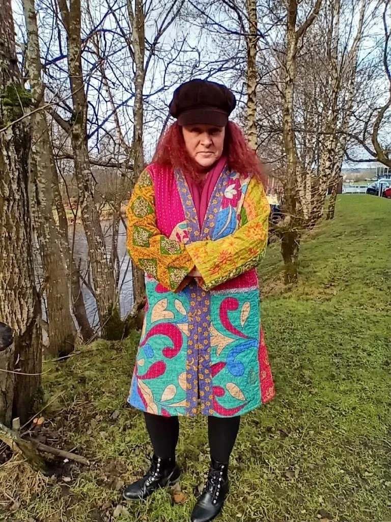 Vintage Kantha Patchwork Coat size LXL