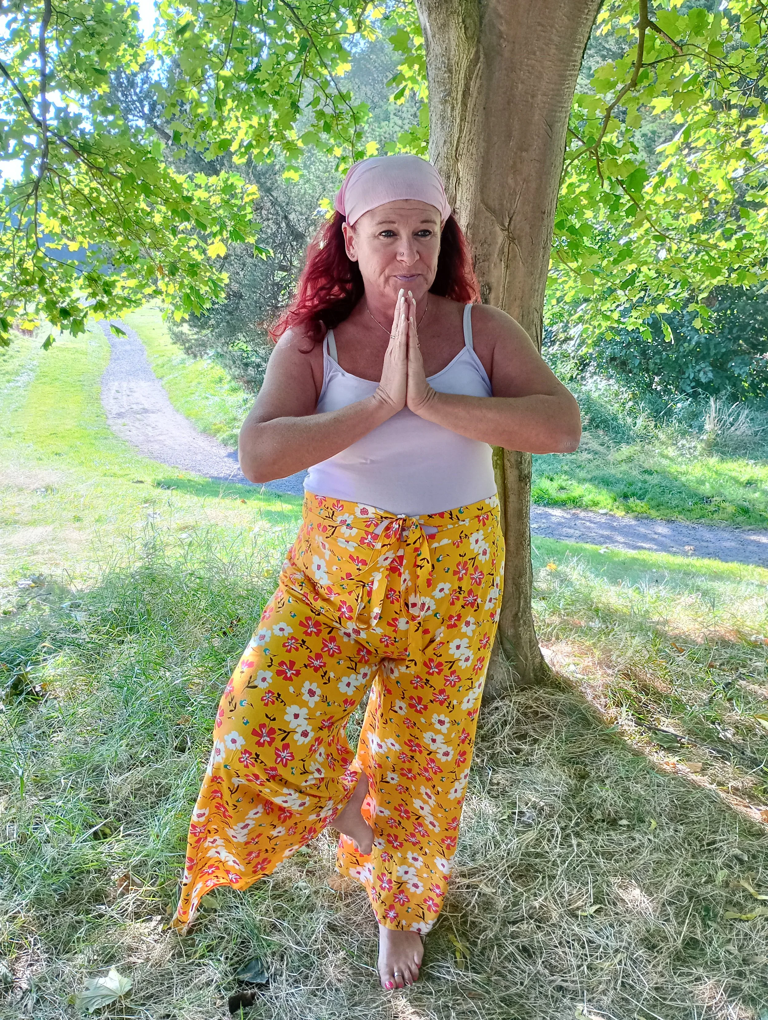 Daisy Wrap Pants - Apricot