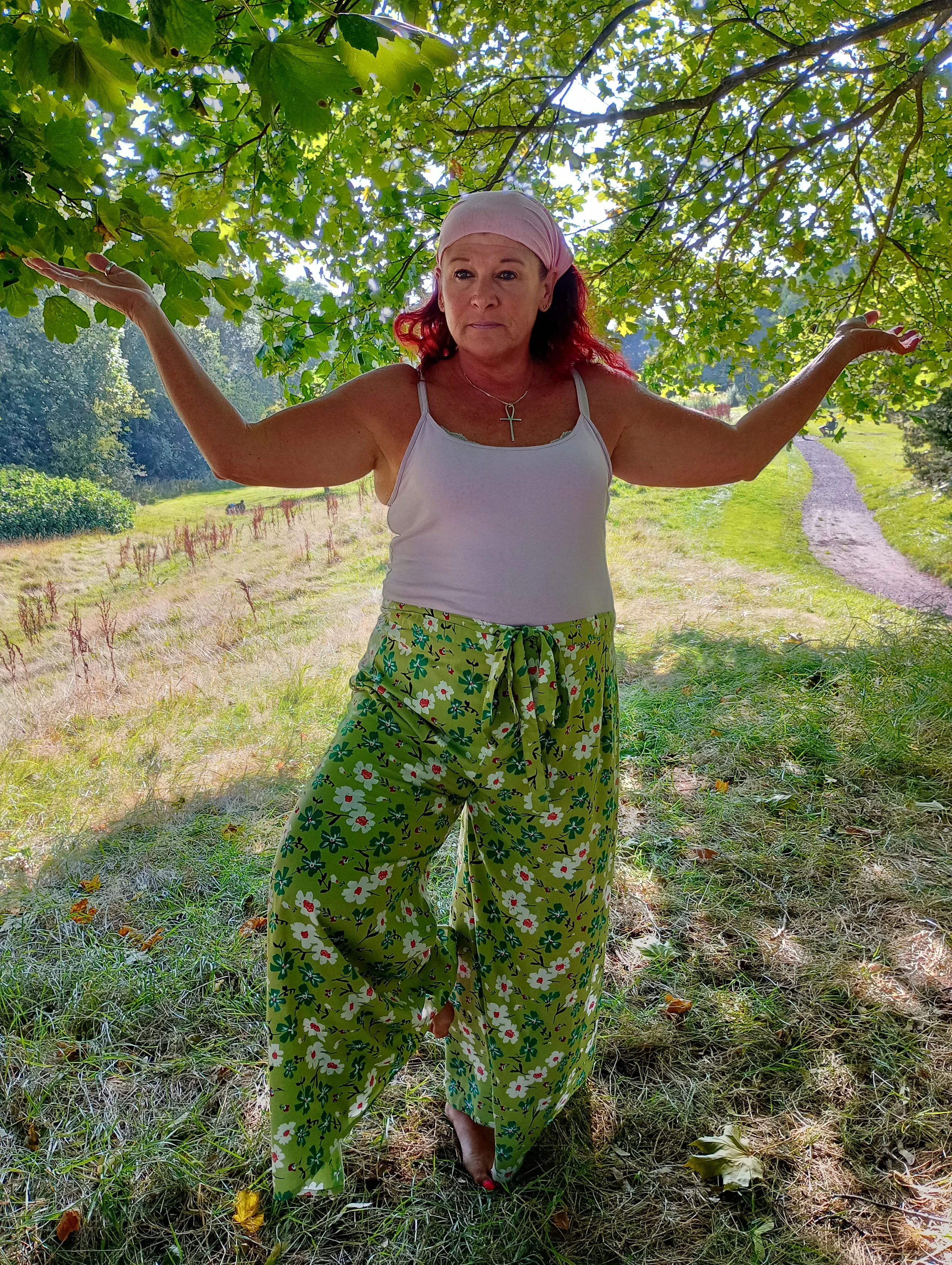 Daisy Wrap Pants - Green
