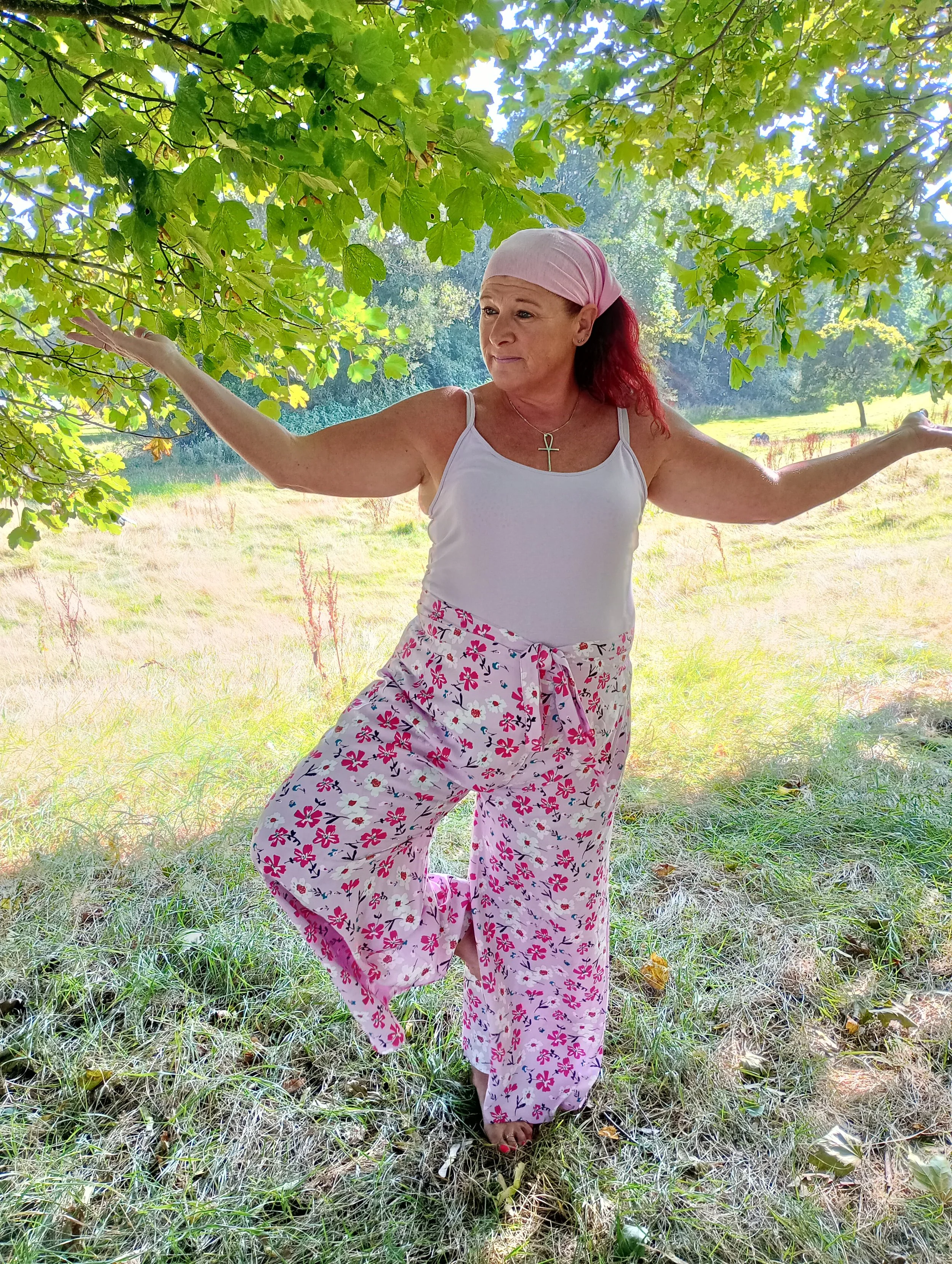 Daisy Wrap Pants ~ Pink