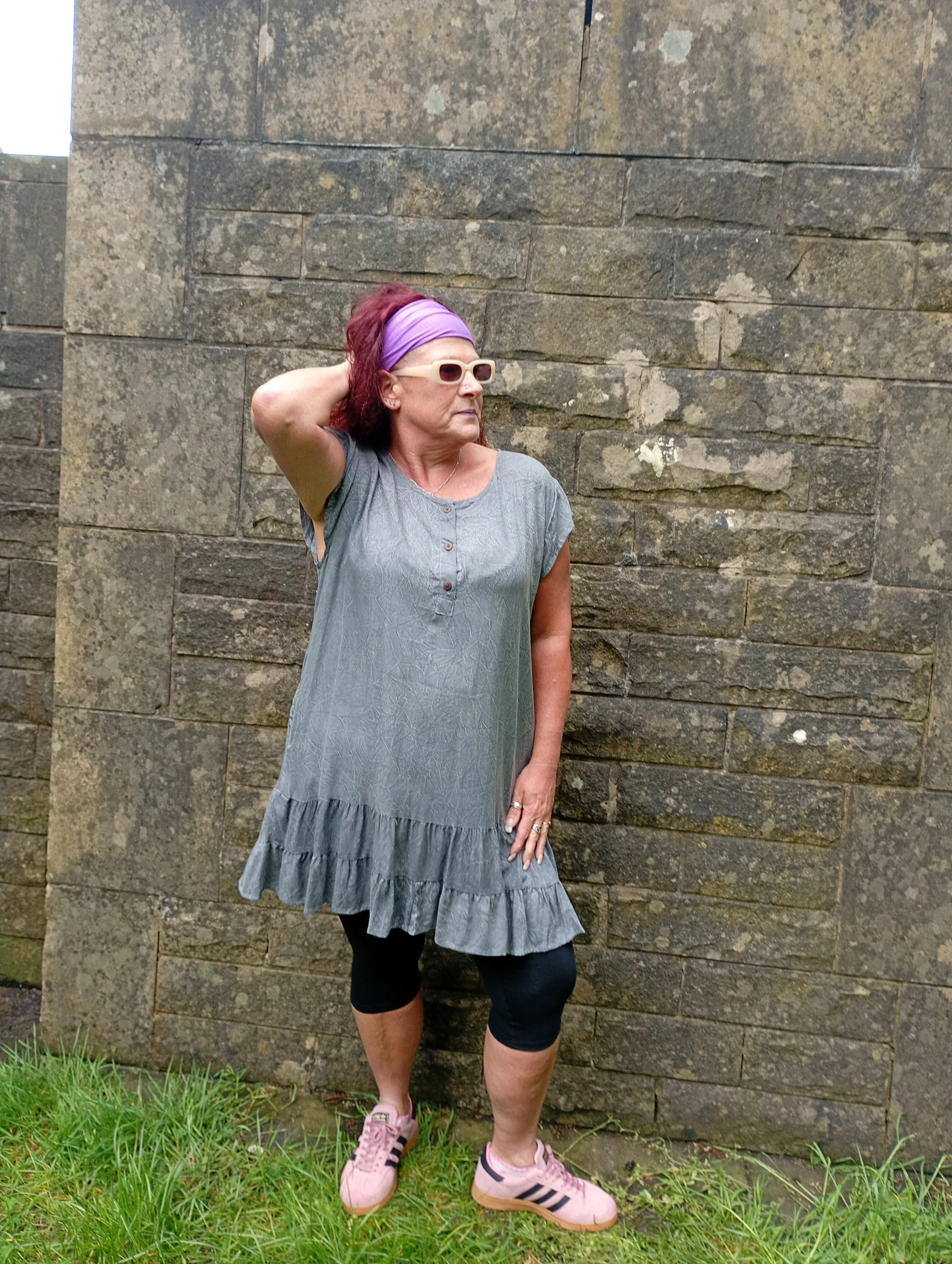 'Be Free' Tunic ~ Stonewash Quicksilver