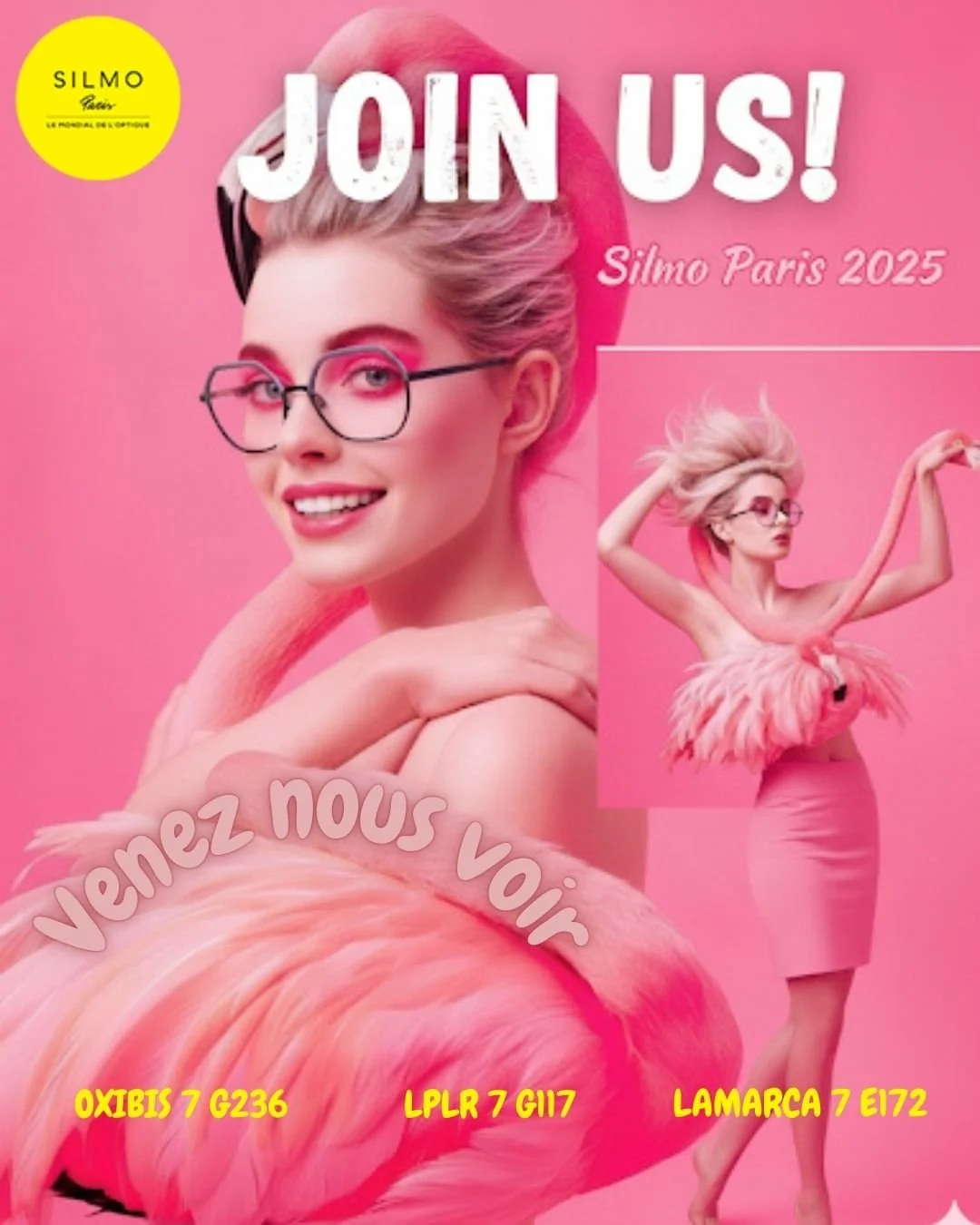Join us at SILMO Paris 2025! We&rsquo;re thrilled to unveil joyful, color-forward collections&mdash;playful pinks, bold shapes, and fresh textures. Come say hi, try them on, and let&rsquo;s color your vision. 💗🦩
#Silmo #SilmoParis #Silmo2025 #Eyewe