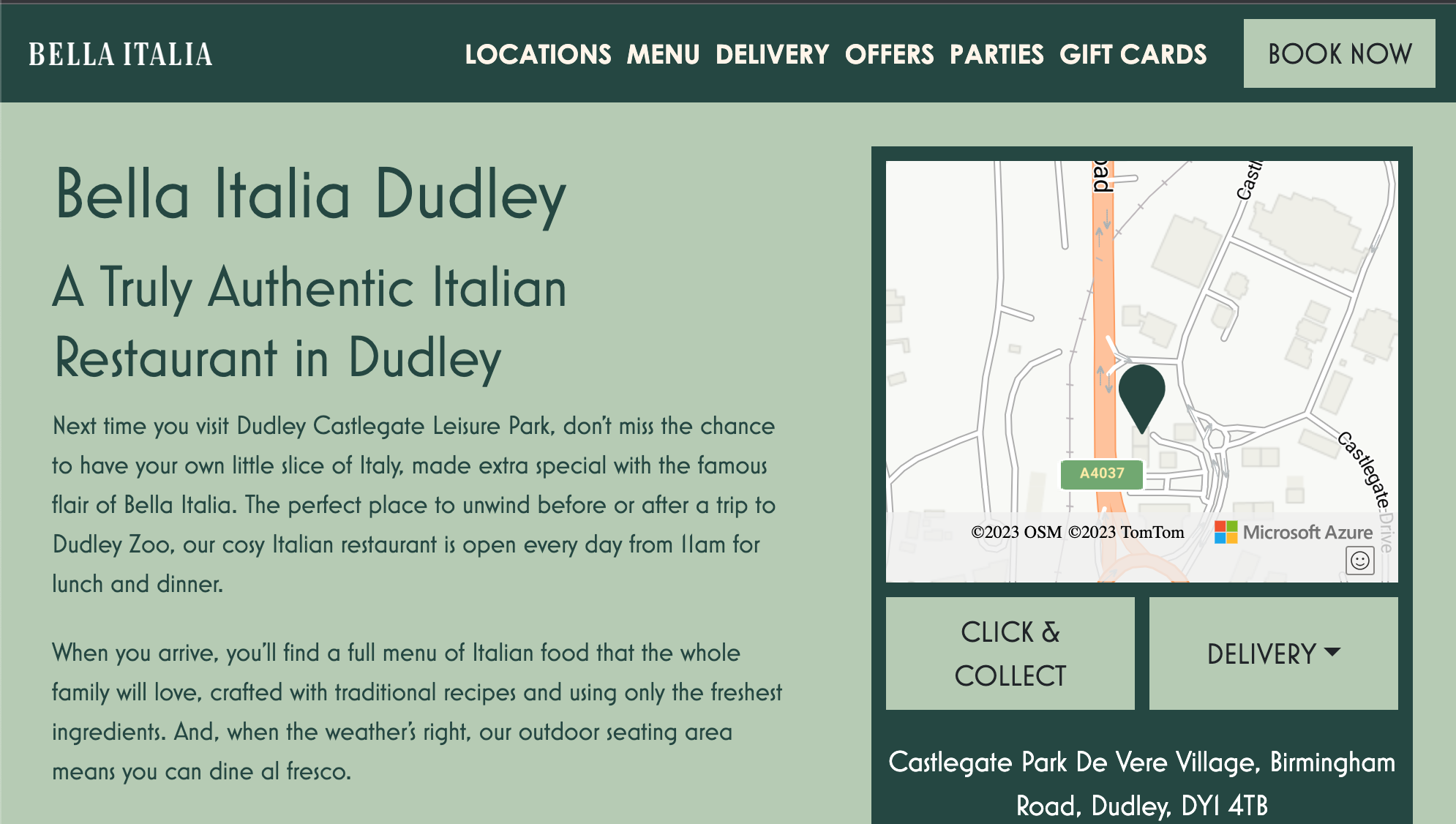 SEO website refresh for a national restaurant chain