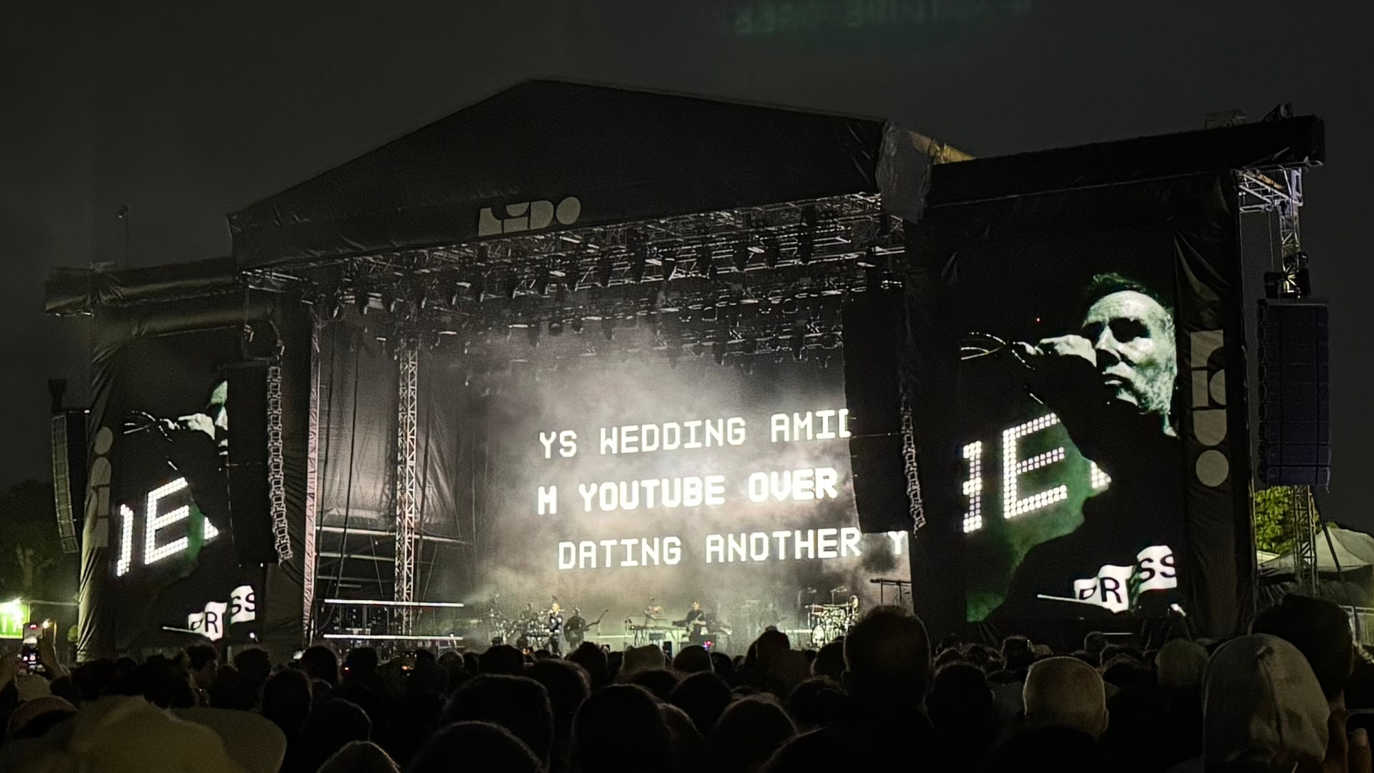 Massive Attack performing on a Star Live VerTech at the inaugural LIDO Festival, Victoria Park London.