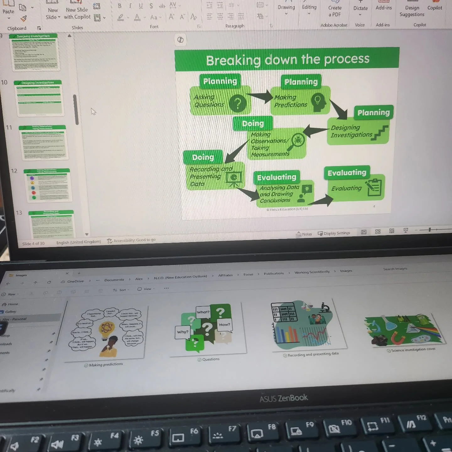 I've been putting something together over the last couple of days to support schools with scientific investigation.

In the NC it talks about planning, doing and evaluating. But in conversation with science subject leaders this week, to support with 