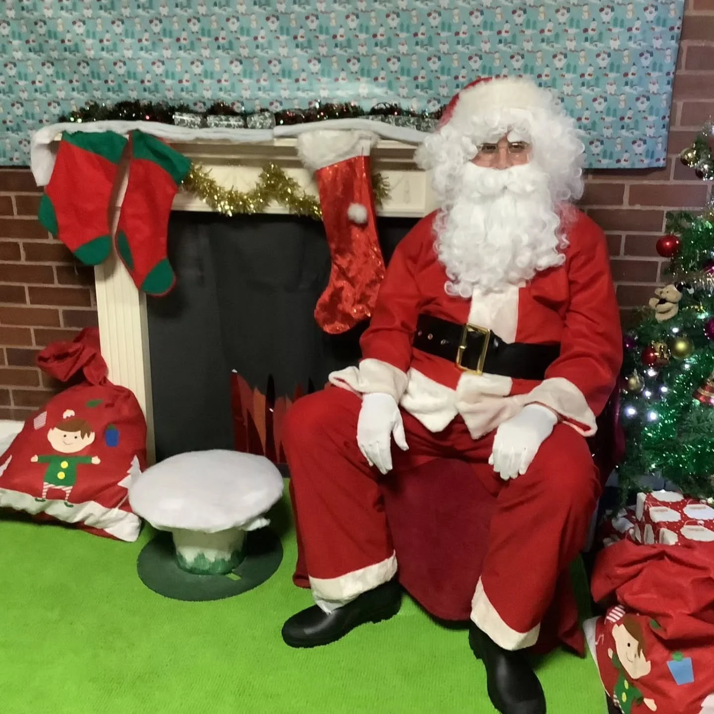 Anyone else dressed up as the big guy this year?

I got to play Santa on Wednesday again. Red has always been one of my favourite colours!