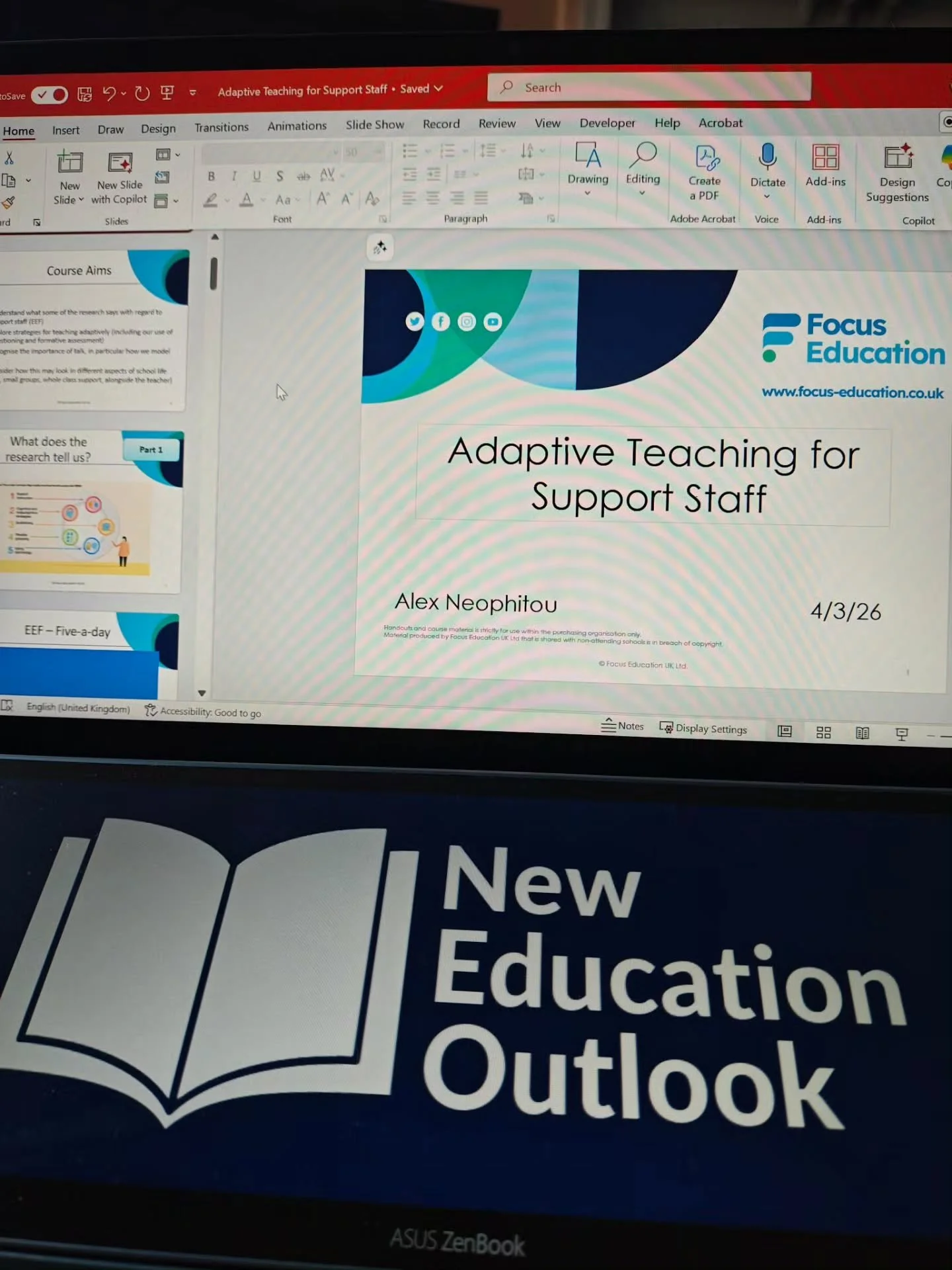 If you know any TAs or schools looking for CPD for their support staff, and they are in and around the Stoke-on-Trent area, I'm delivering some training next Wednesday just for TAs!

I'm just finalising it all now, but we'll be looking at adaptive pr