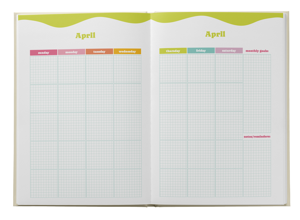 Bright & Colorful Undated Planner Collection | Inspire Your Daily ...