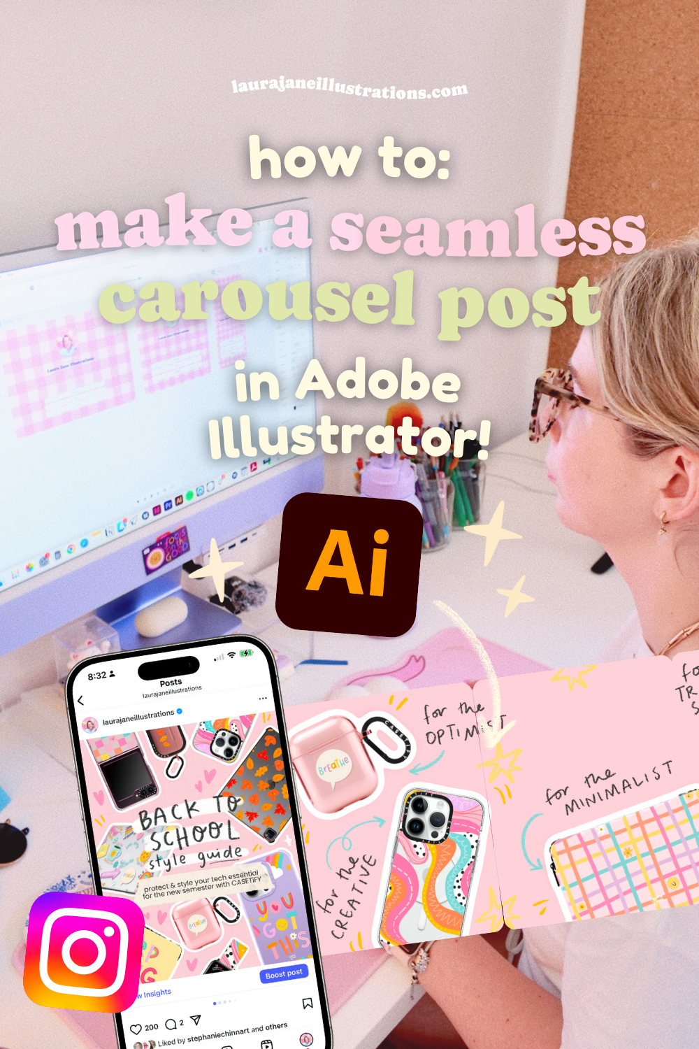 How to Make a Seamless Instagram Carousel in Adobe Illustrator (Step-by-Step Tutorial)