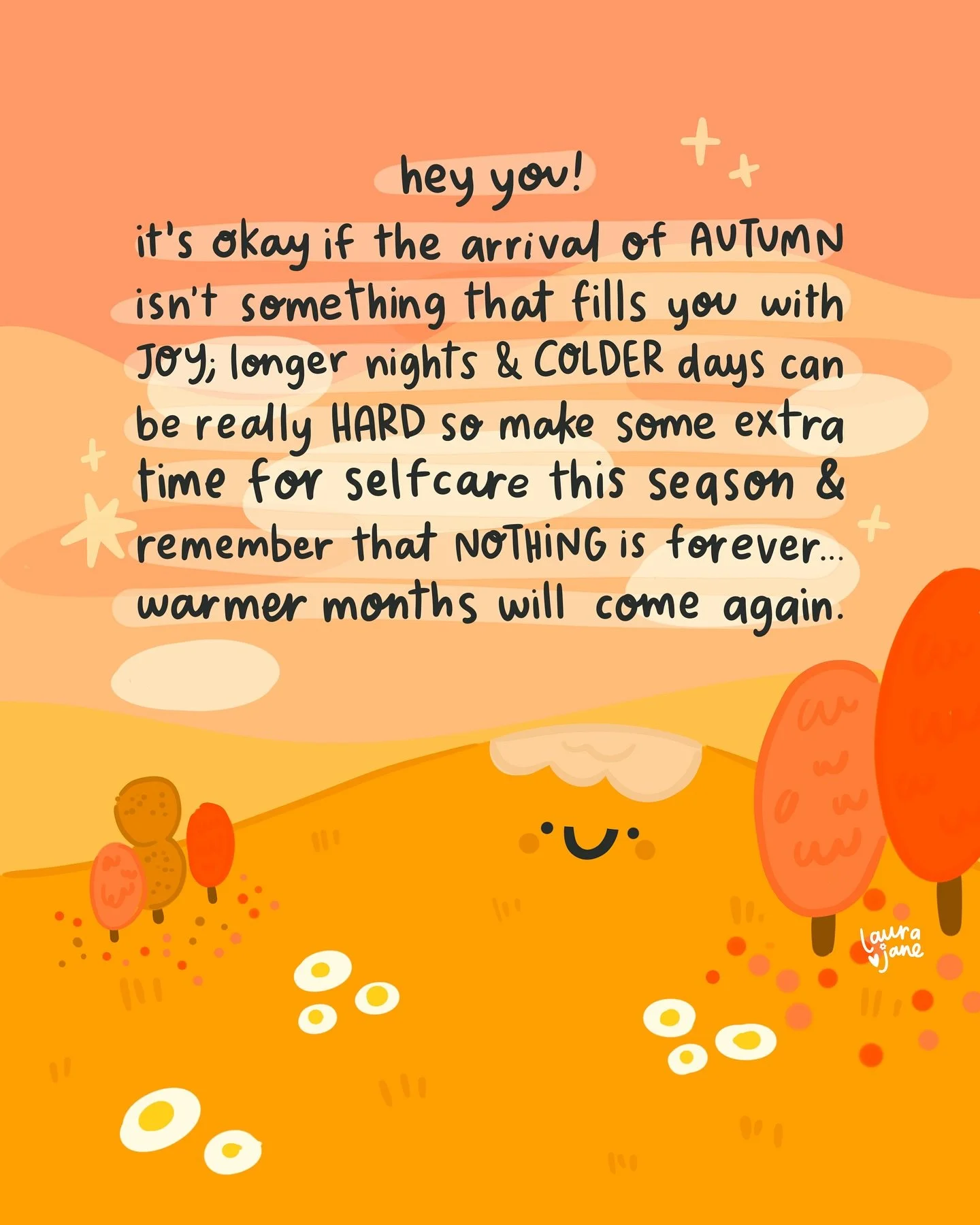 As much as I love cozy season, the short days and cold weather can take its toll on my mental health 💔

This is a reminder to anyone else who feels the struggle of the darker months, to plan some selfcare routines now that you know will support you 