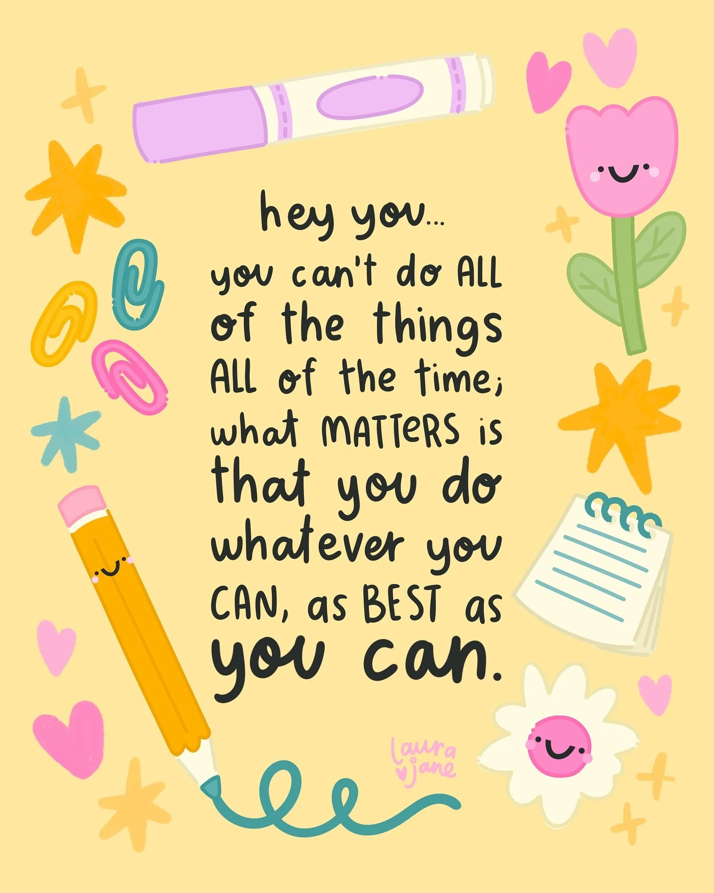 End of the week reminder: you can&rsquo;t do all of the things all of the time 💖✨

Let&rsquo;s all just take a moment to acknowledge what we DID do this week, how we showed up, the little things that felt good&hellip; and know that we did the best w