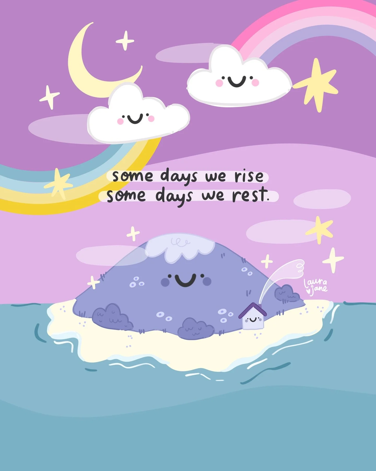 Some days we rise to the challenges,
Some days we rest (so we can be ready to face those challenges another day) ✨

And some days we collect shells on the beach because we owe a lot of bells to a certain raccoon even though we basically run his islan